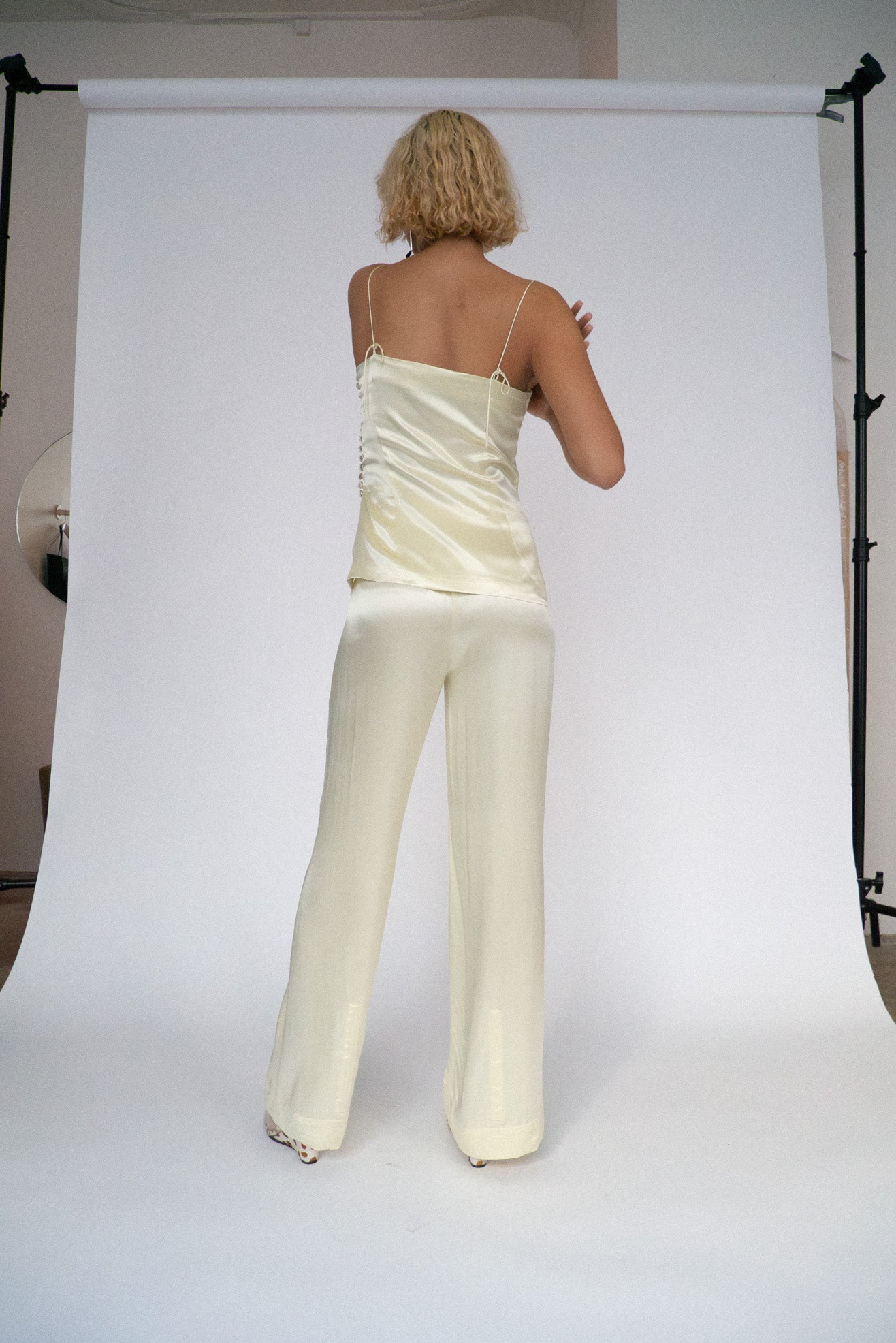 MR. LARKIN, Charlie Pant Satin, Elderflower