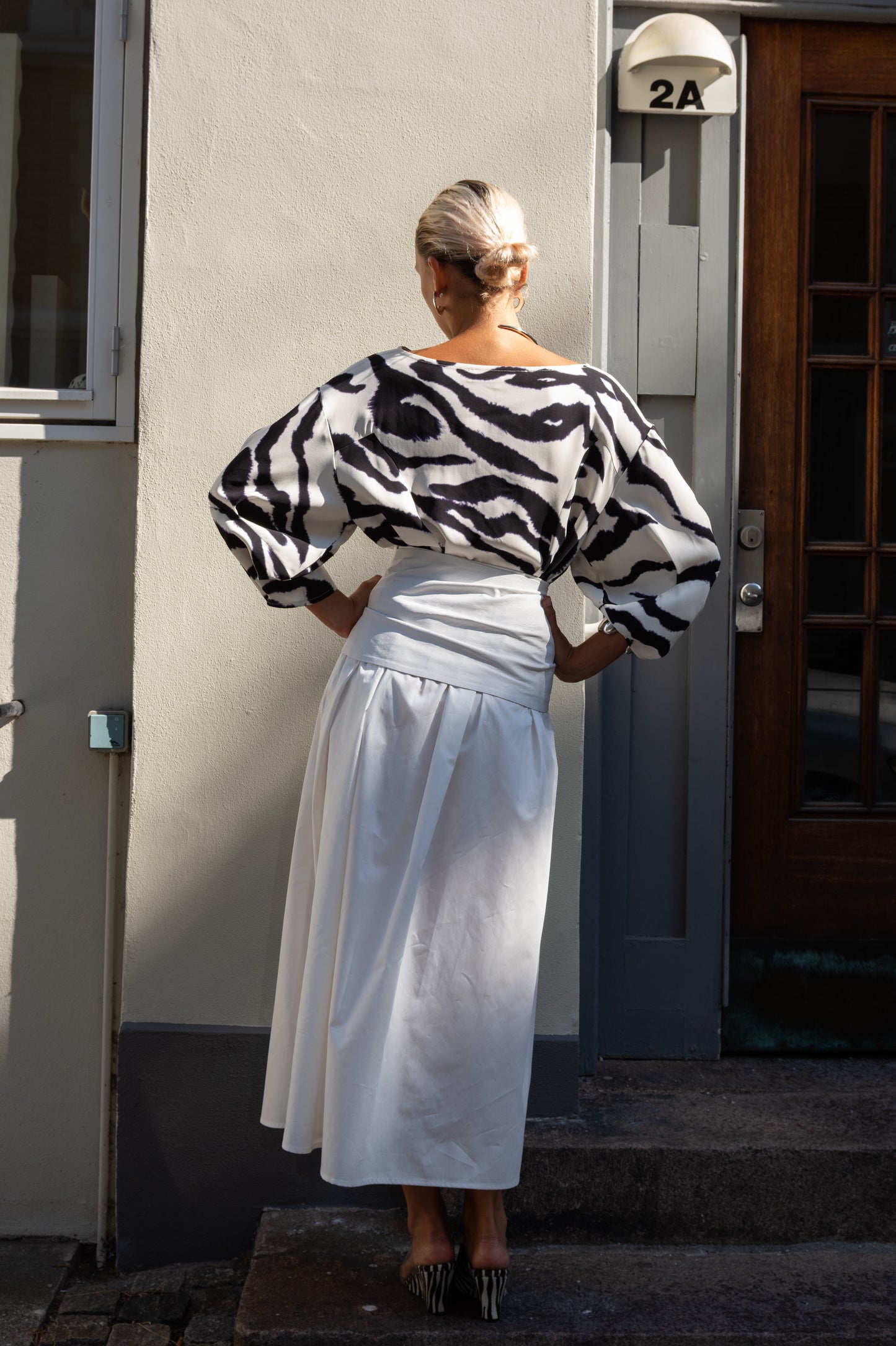 MR. LARKIN, Cora Skirt, Chalk