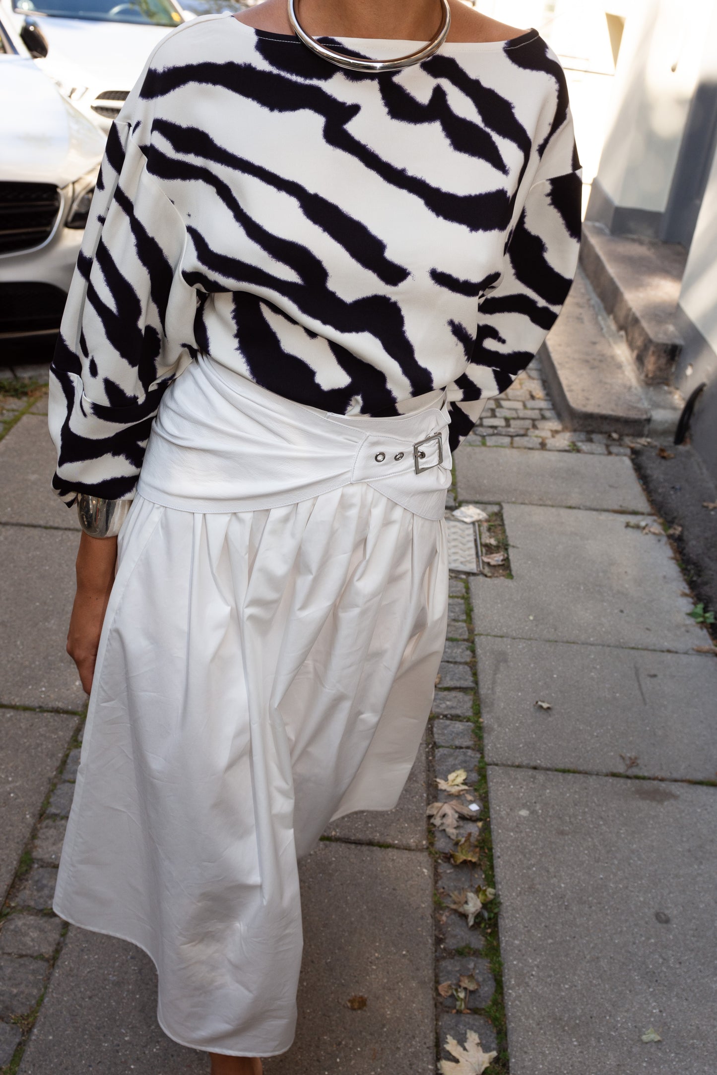 MR. LARKIN, Cora Skirt, Chalk