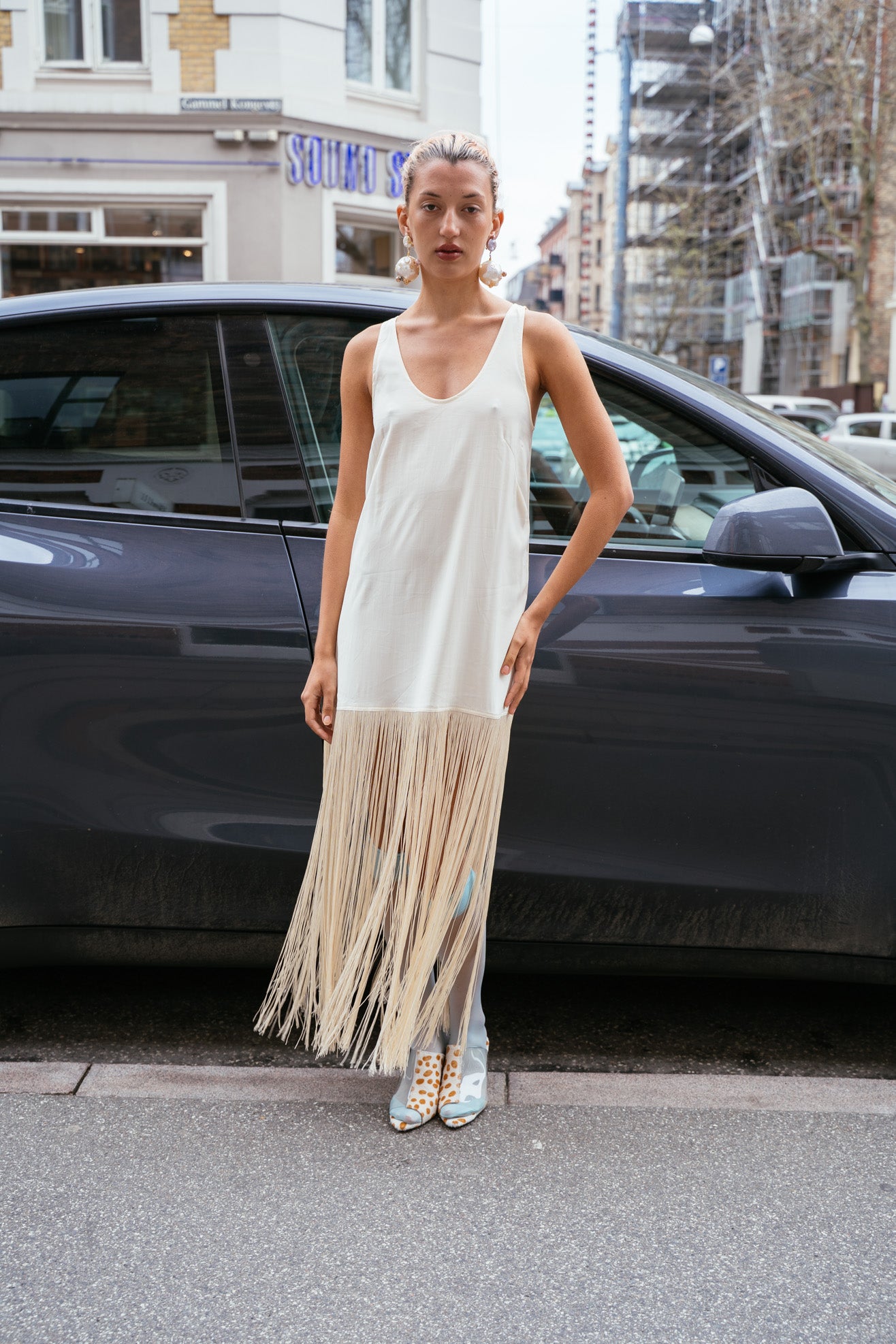 MR. LARKIN, Tassel Slip Dress