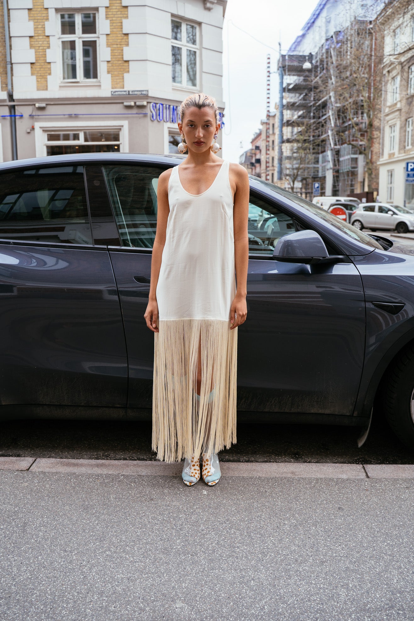 MR. LARKIN, Tassel Slip Dress