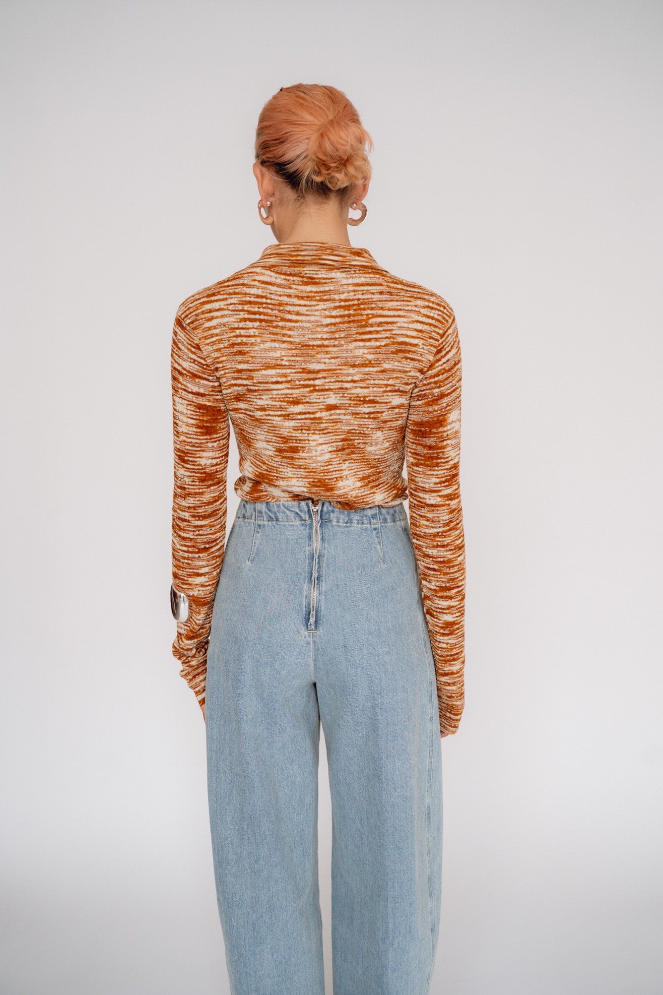 RACHEL COMEY, Avril Polo Shirt, Burnt Orange