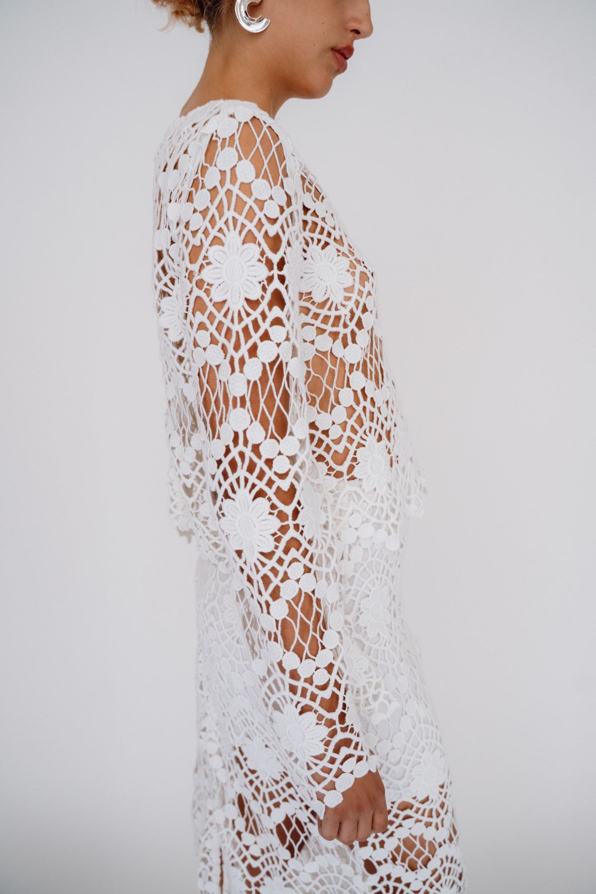 MR. LARKIN, Sienna Top, White