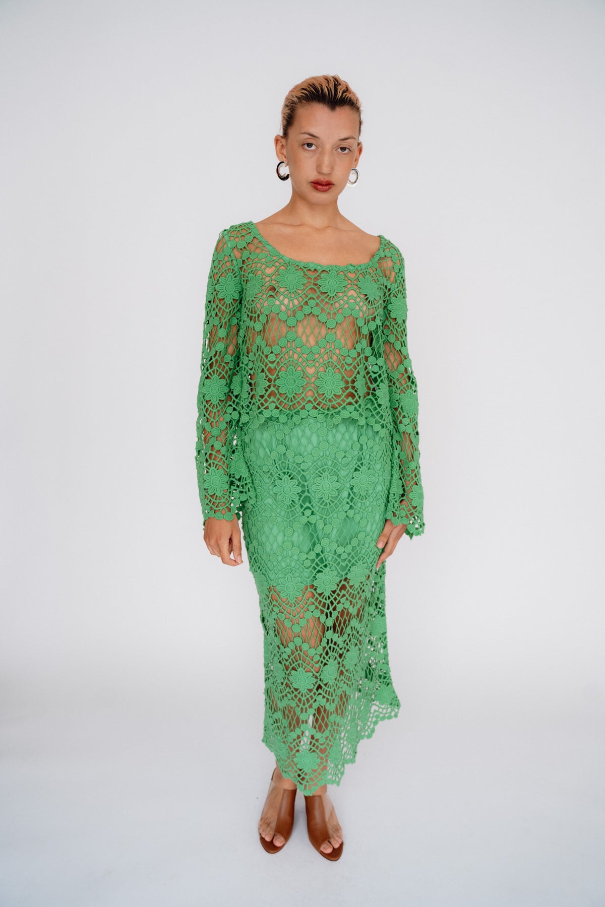 MR. LARKIN, Lou Lou Skirt, Green