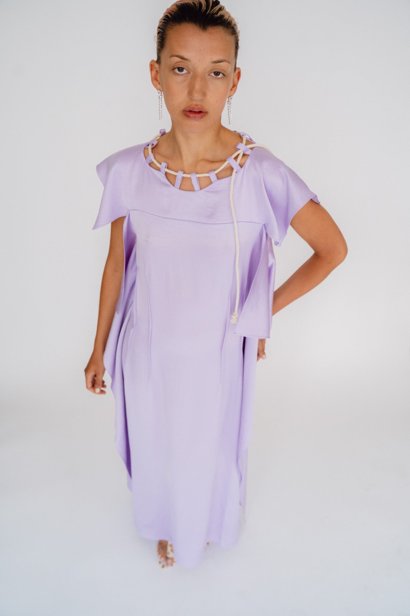 SKARULE, Silky Panel Dress