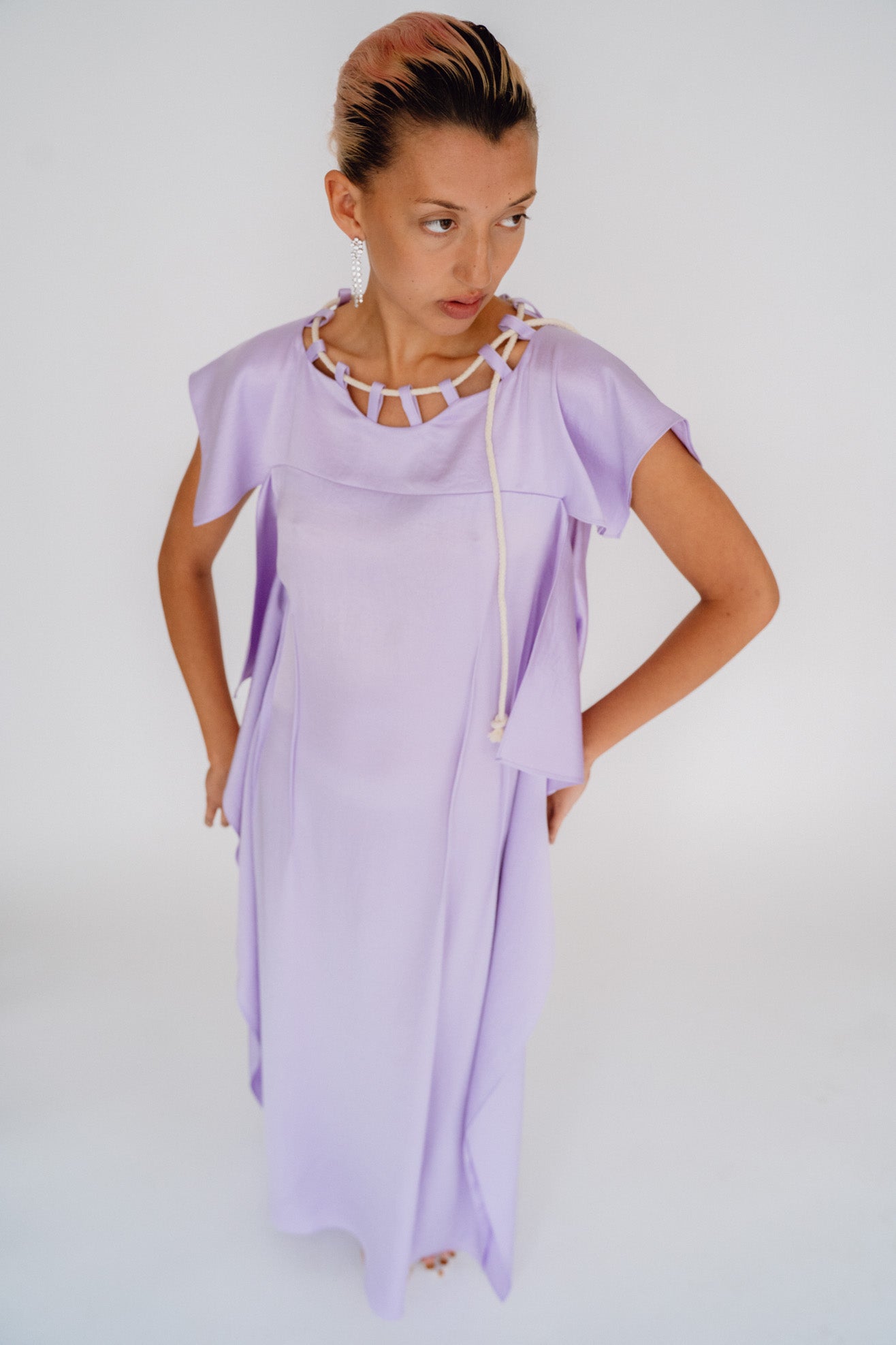 SKARULE, Silky Panel Dress