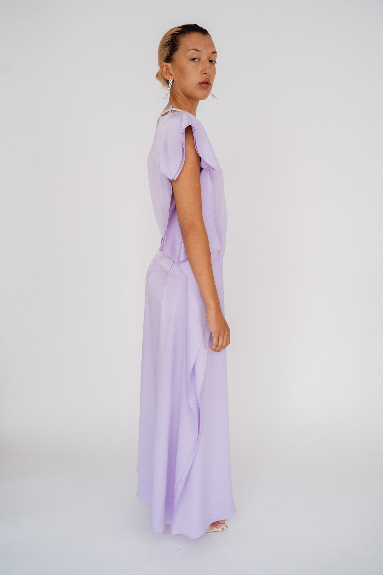 SKARULE, Silky Panel Dress