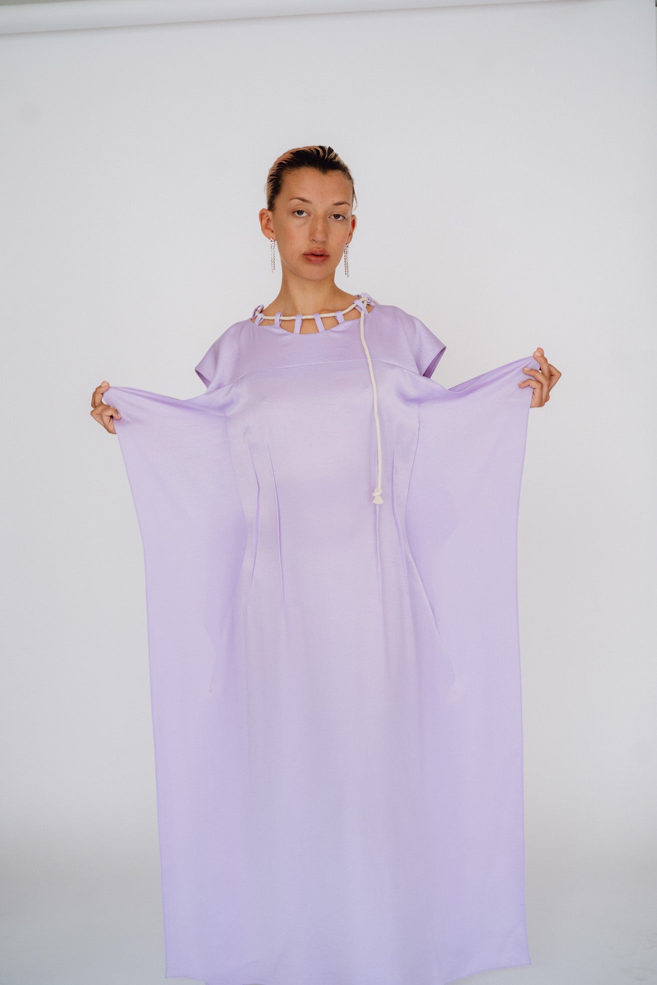 SKARULE, Silky Panel Dress