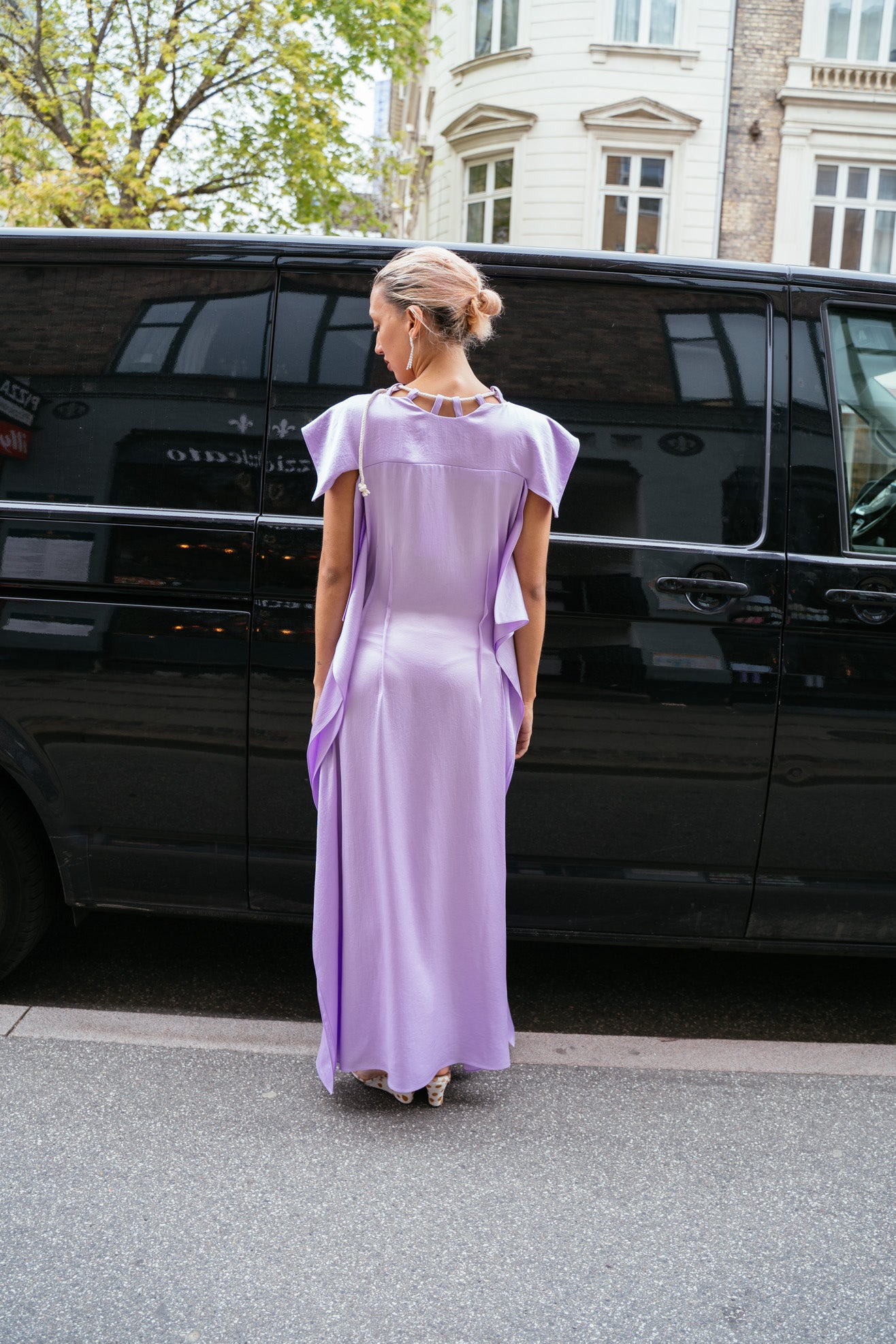 SKARULE, Silky Panel Dress