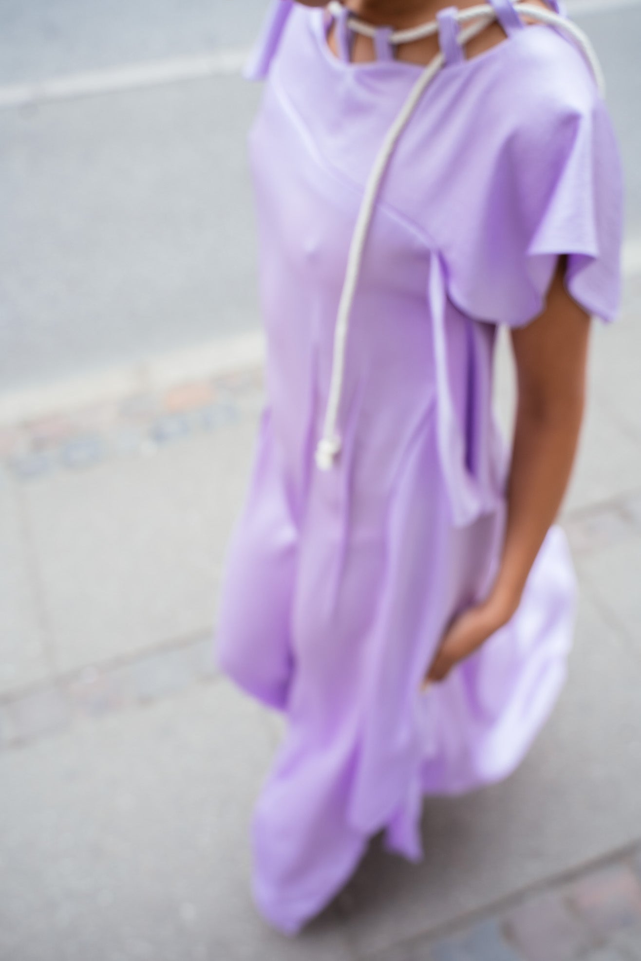 SKARULE, Silky Panel Dress