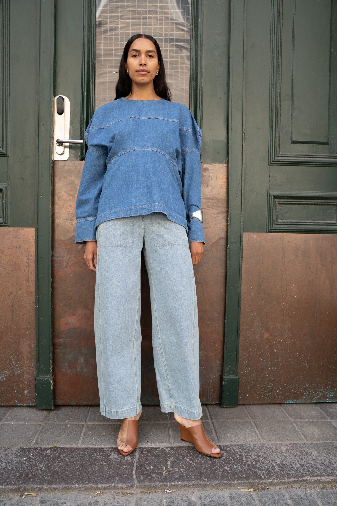 RACHEL COMEY, Football Top, Blue