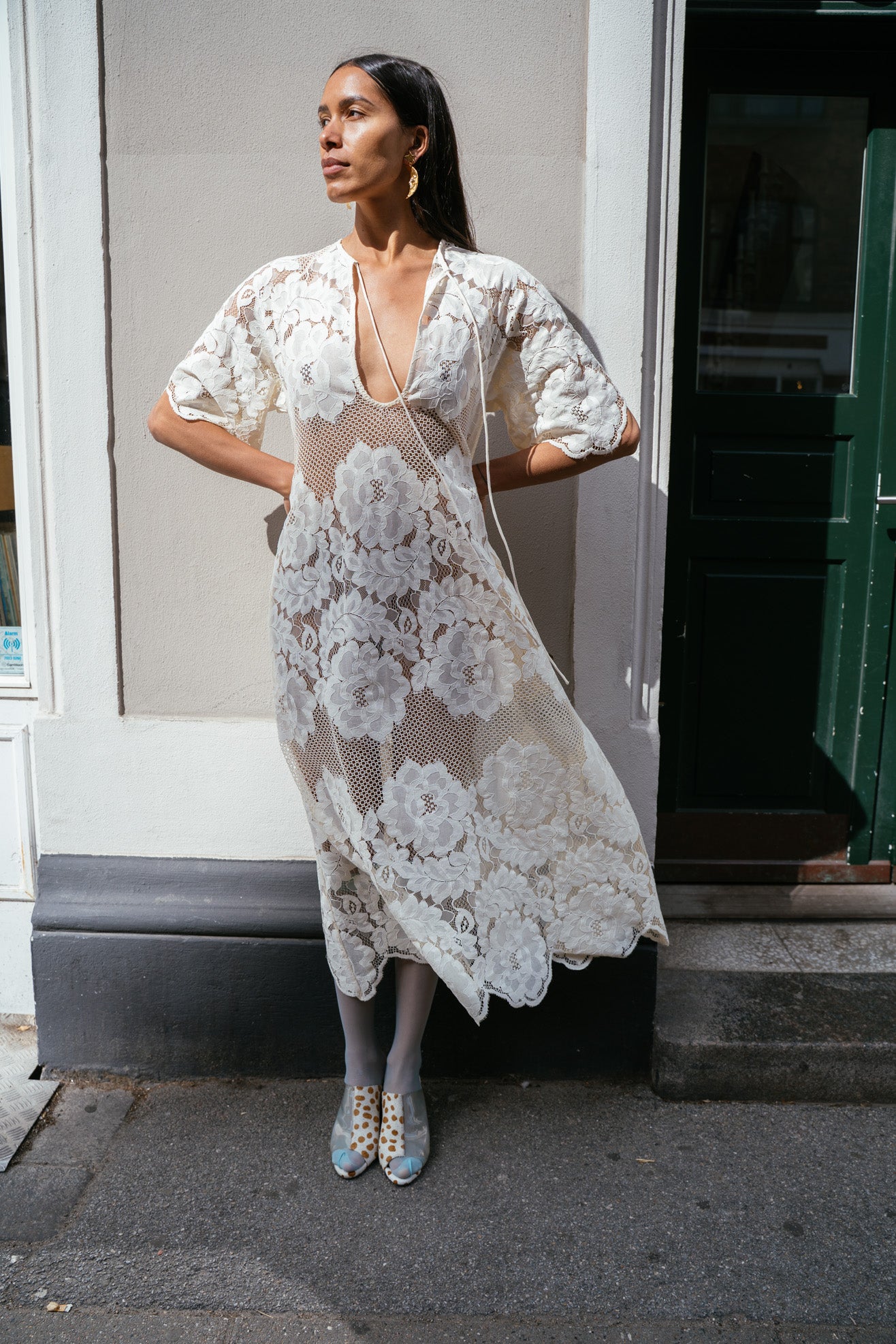 MR. LARKIN, Lola Dress, Ivory