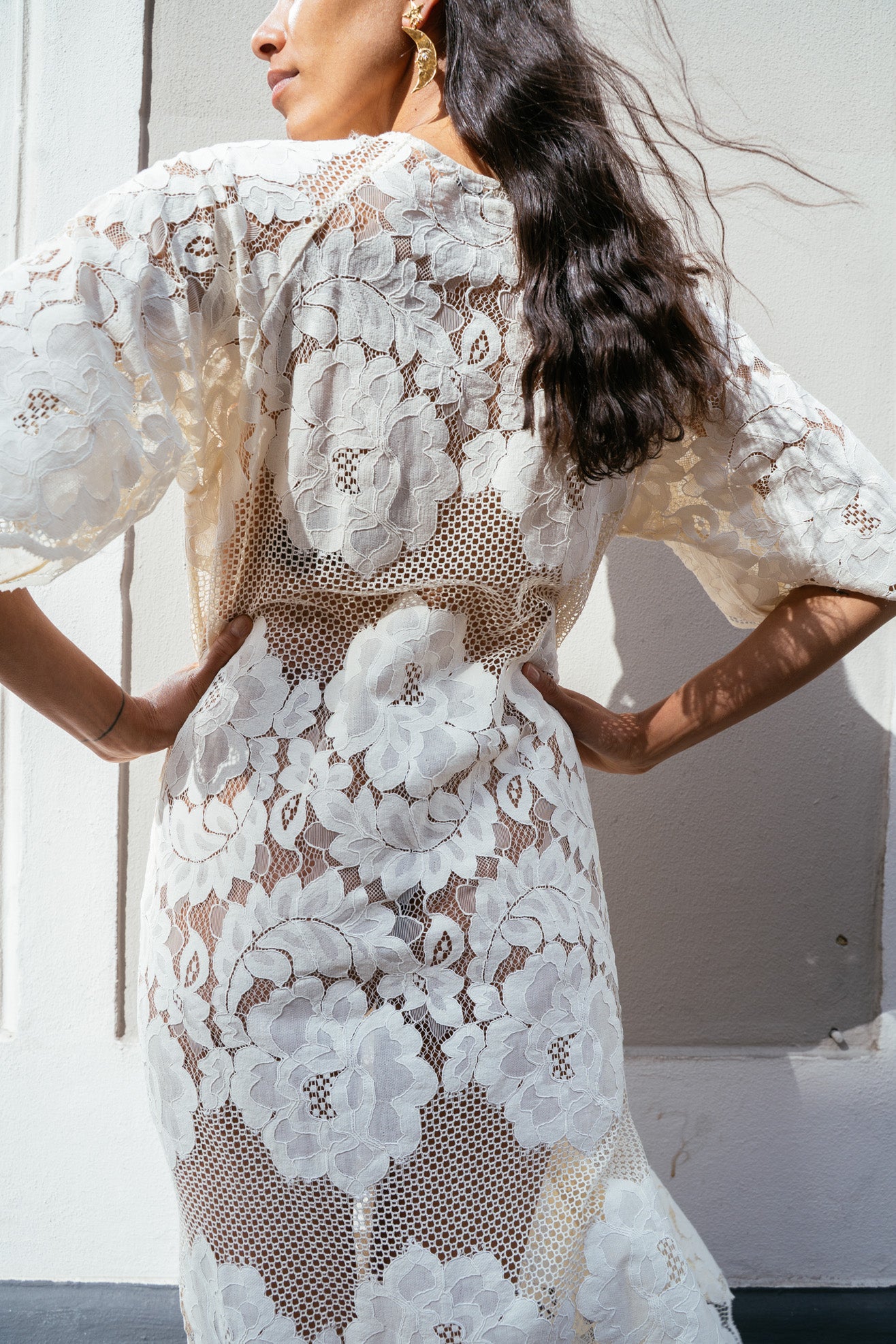 MR. LARKIN, Lola Dress, Ivory