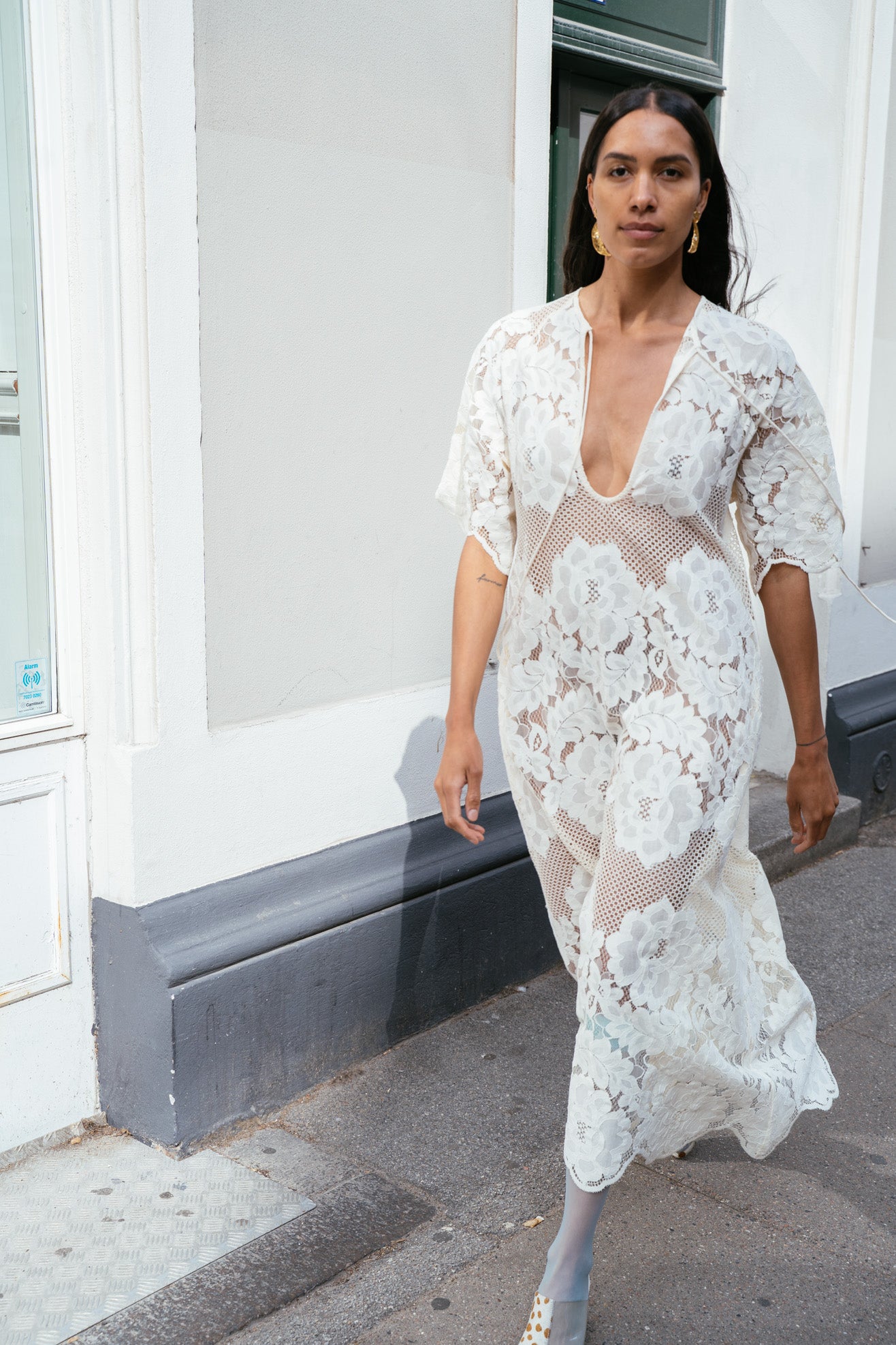 MR. LARKIN, Lola Dress, Ivory