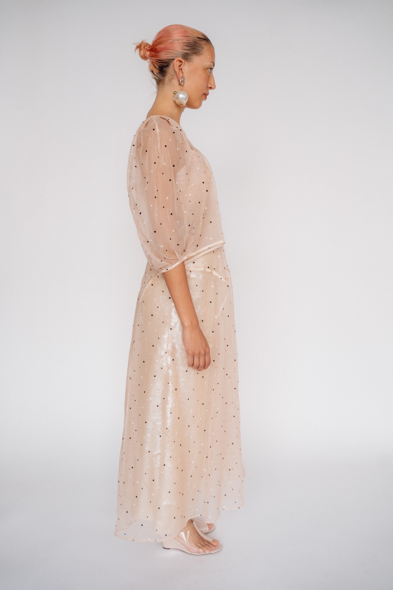MR. LARKIN, Lexi Organza Dress, French Dot