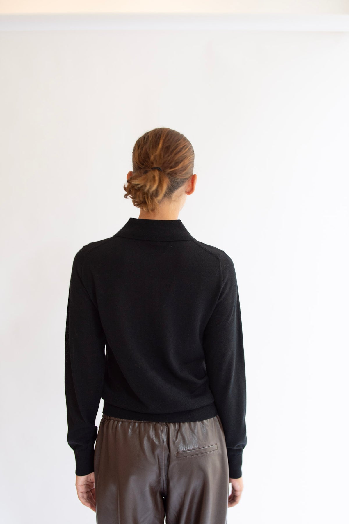 THE GARMENT, Bergen V Polo, Black
