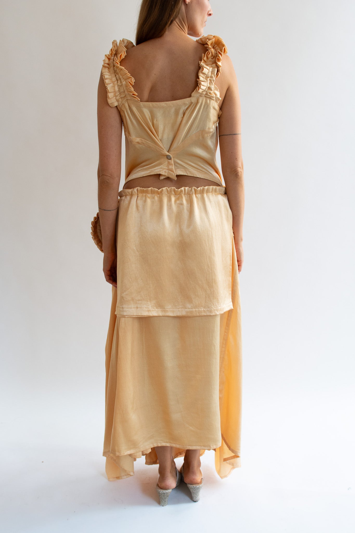 TIGRA TIGRA, Kantha Can Can Dress, Sand