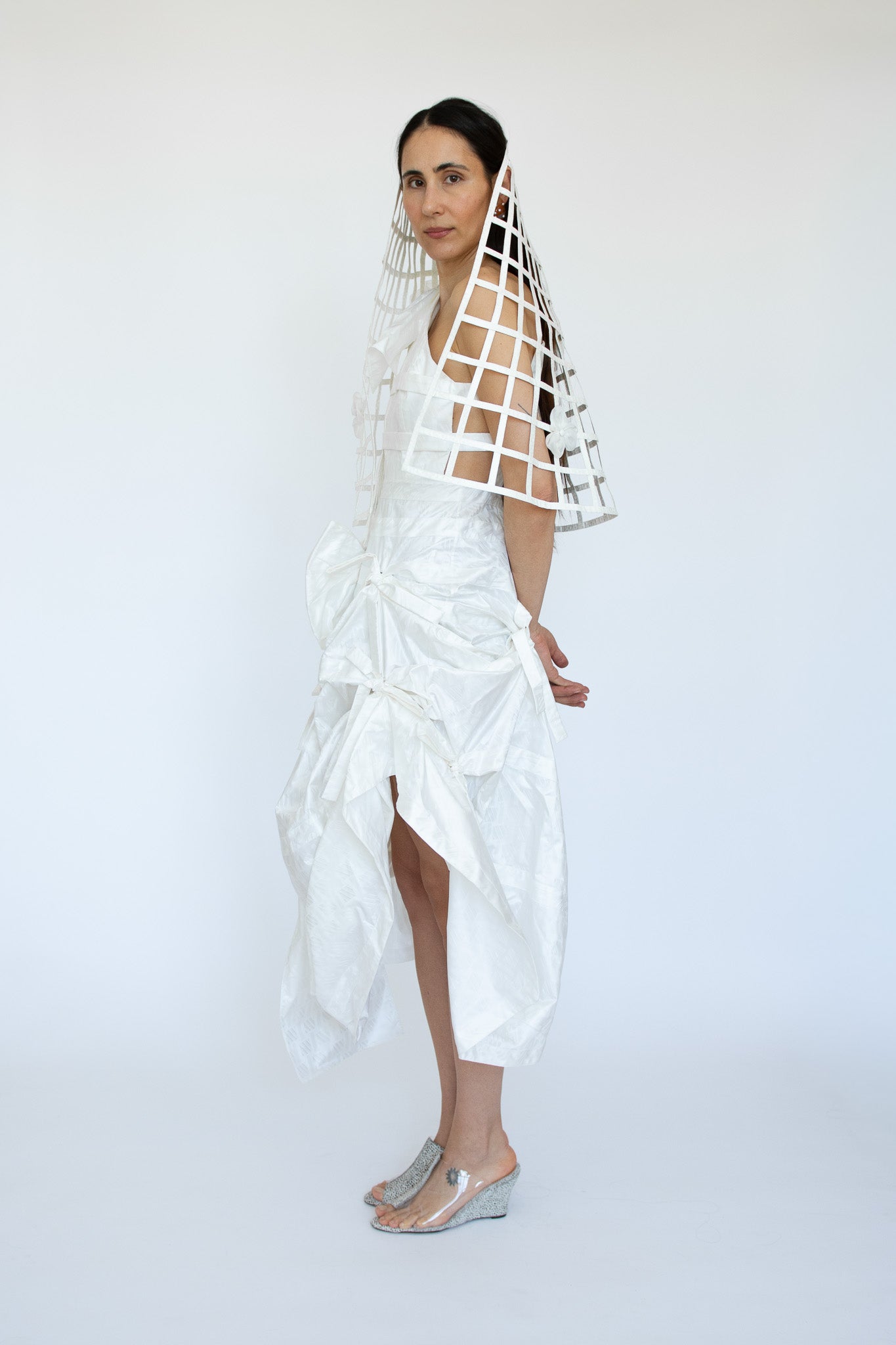 SUPER YAYA, Beatrice Dress, Off White