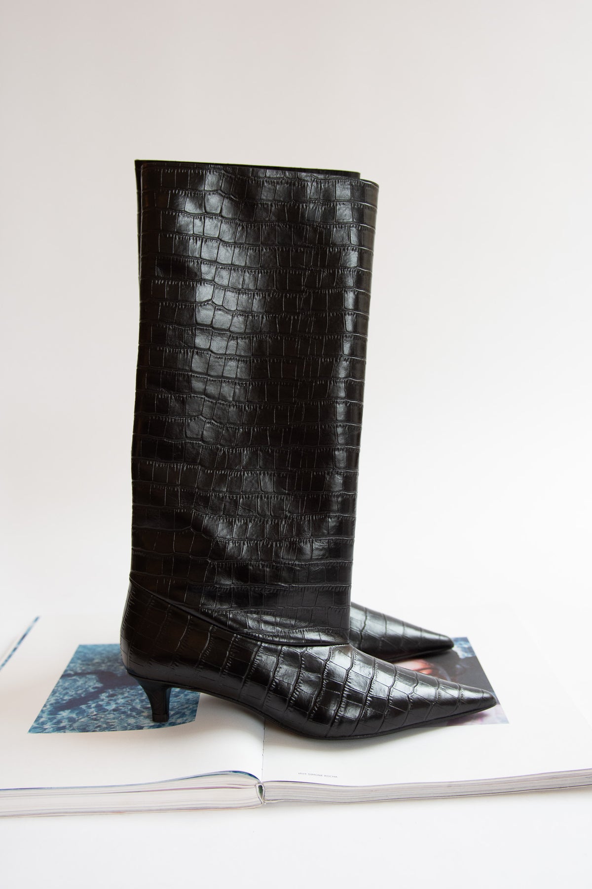 THE GARMENT, Gigi Croco Boots, Black