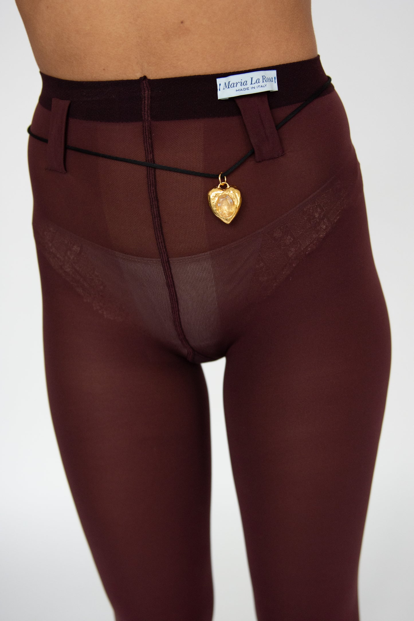 MARIA LA ROSA, Belt Ly Tights, Bordeaux
