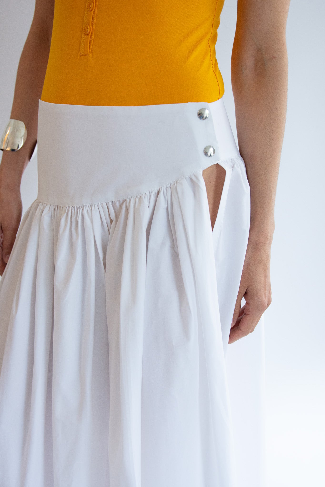 MICHELLE DEL RIO, Kiki Skirt, Off White