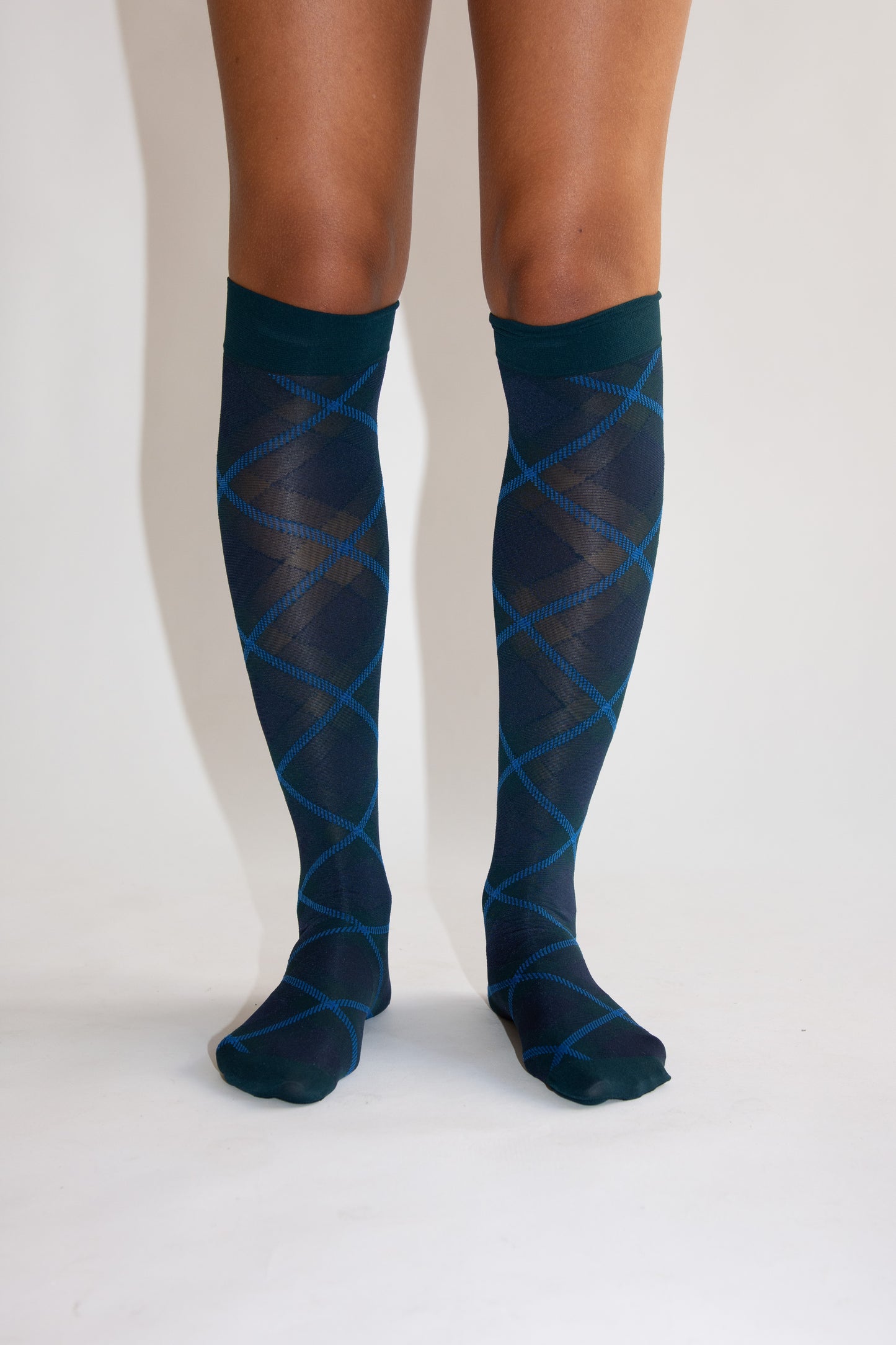 SWEDISH STOCKINGS, 2-pack Franka Knee-Highs, Deep Green