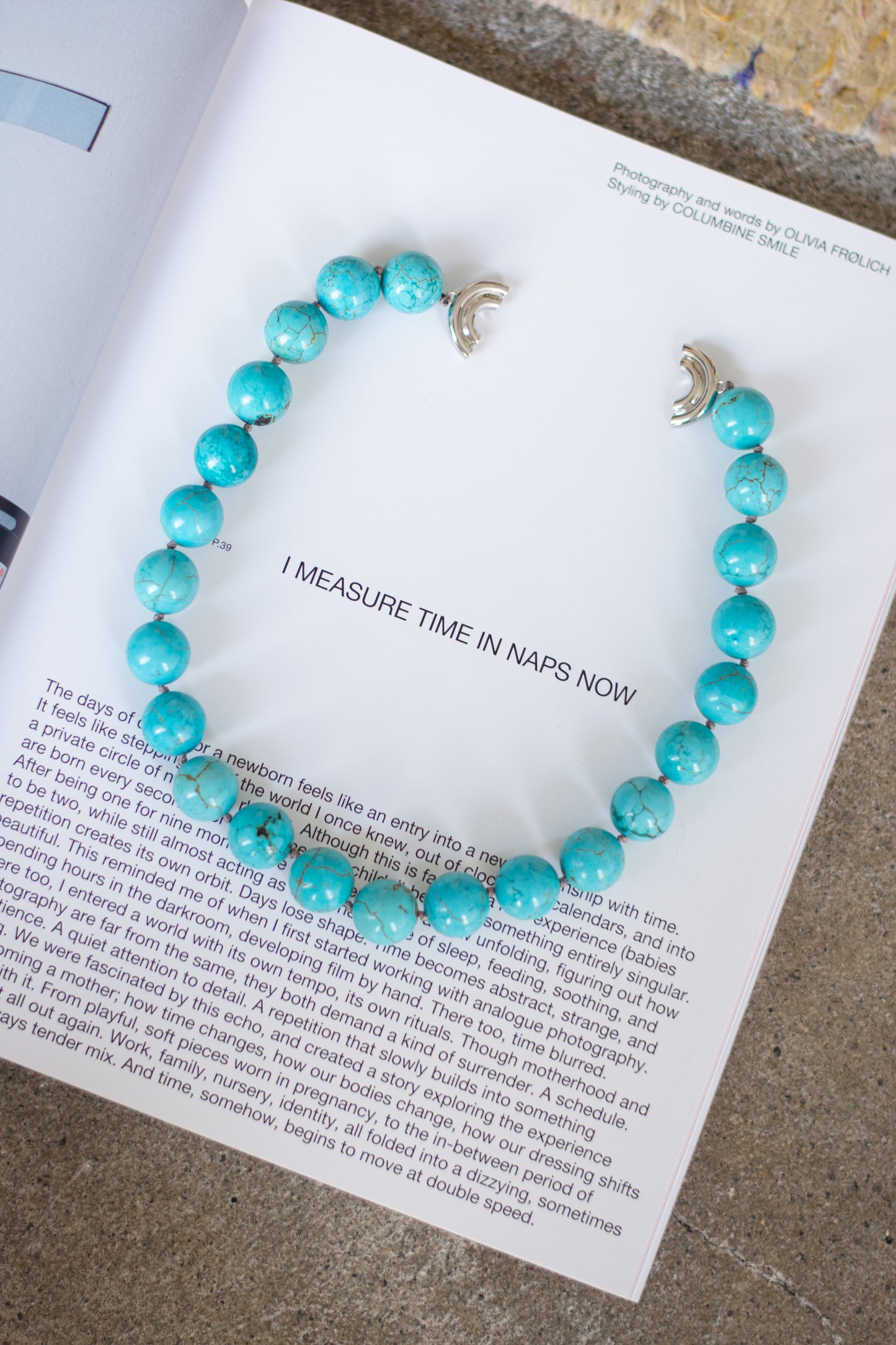 TRINE TUXEN, Howlite Necklace, Platinum