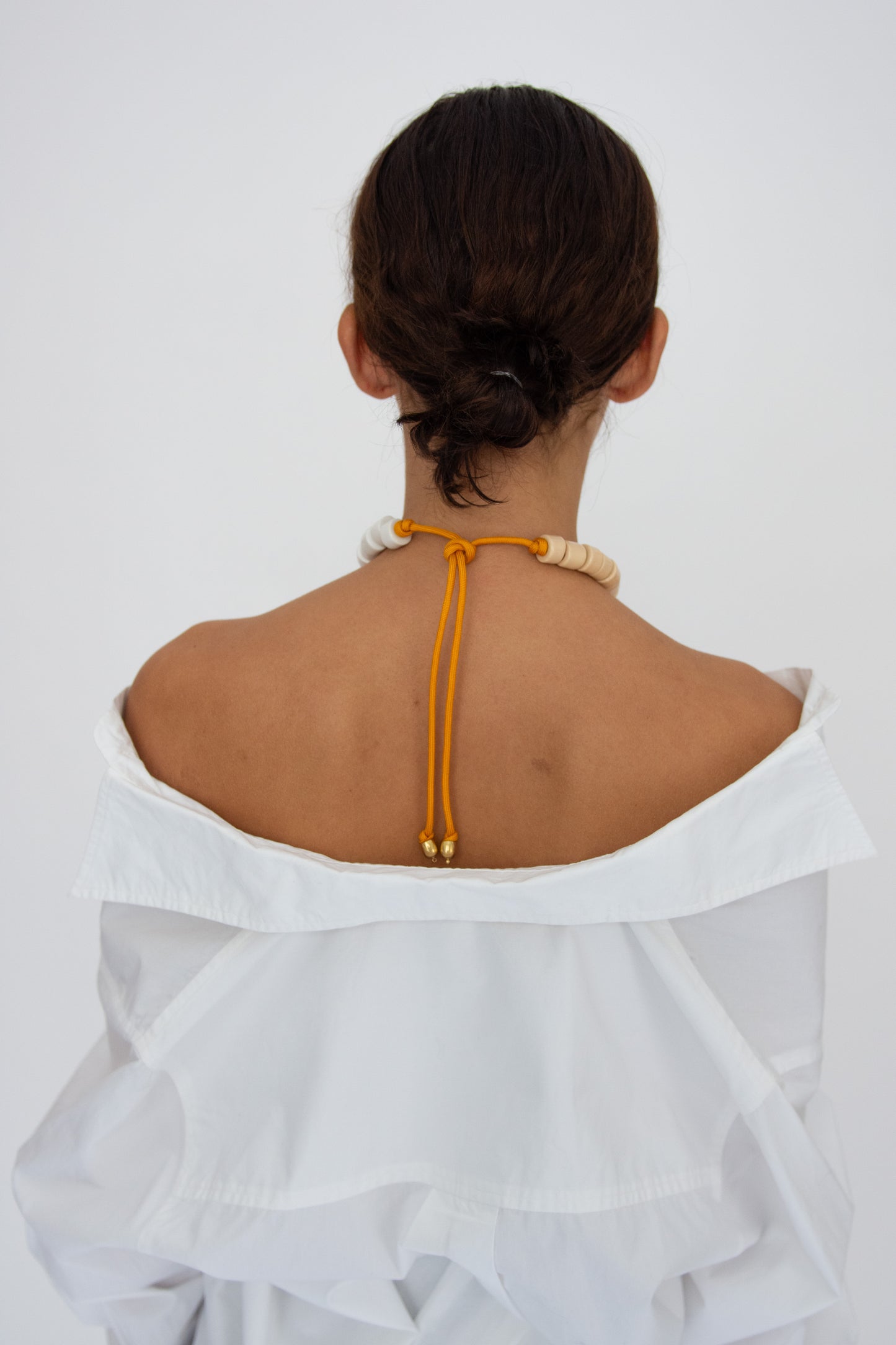 HER NEW TRIBE, Bead Two Necklace, Blank & Crepe Split Candy