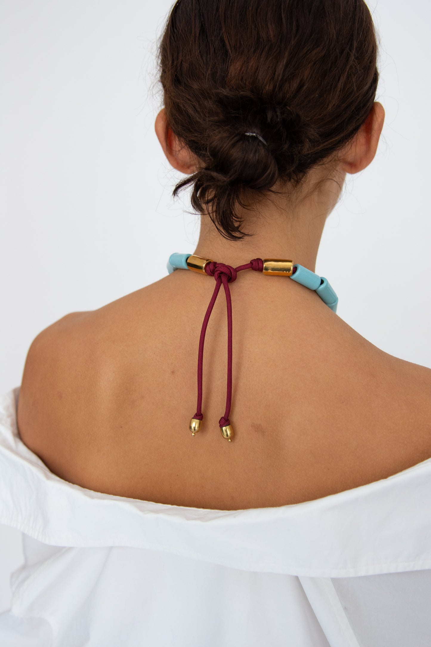 HER NEW TRIBE, Bead Four Necklace, Pool & Karat Candy