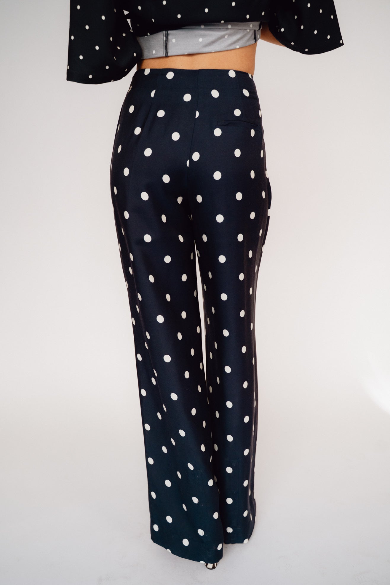MR. LARKIN, Charlie Pants, Ink/Ivory Big Dot