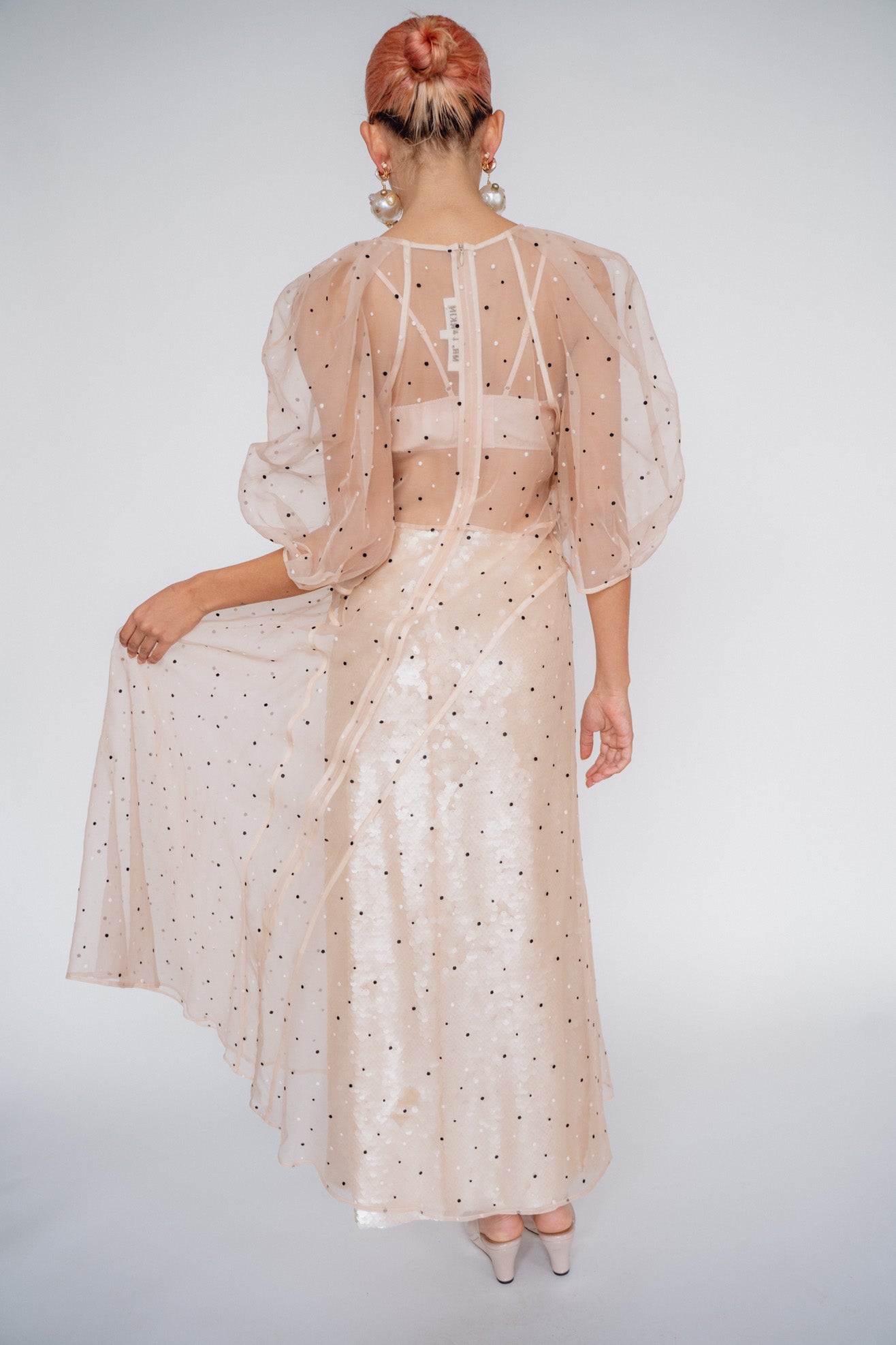 MR. LARKIN, Lexi Organza Dress, French Dot