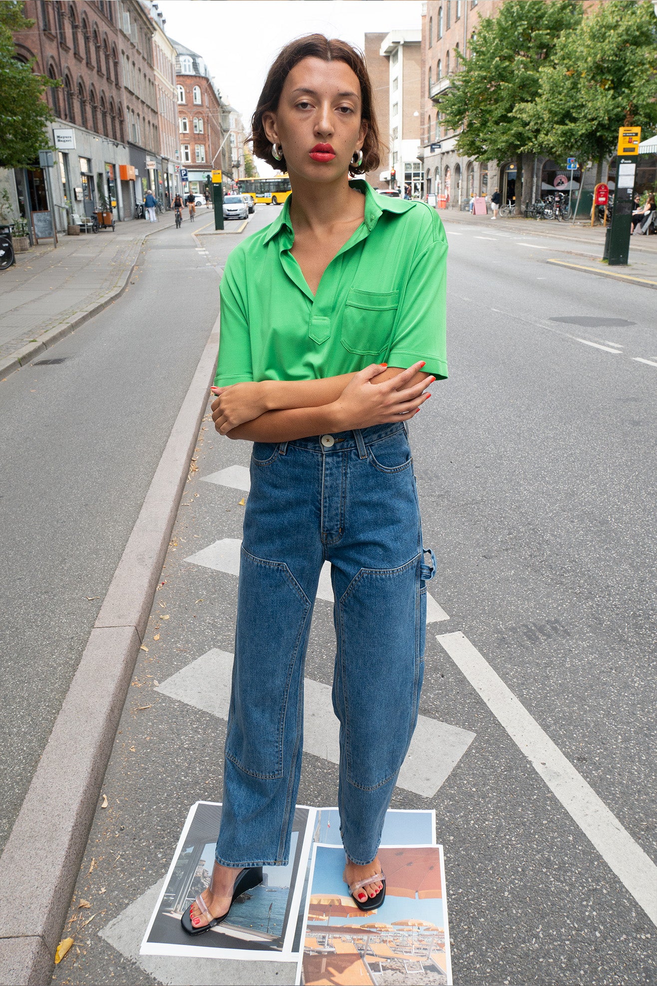JESSE KAMM, Patchfront Handy Pant, Cowboy Denim