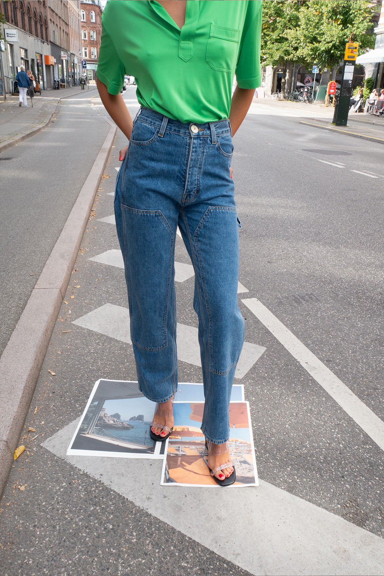 JESSE KAMM, Patchfront Handy Pant, Cowboy Denim