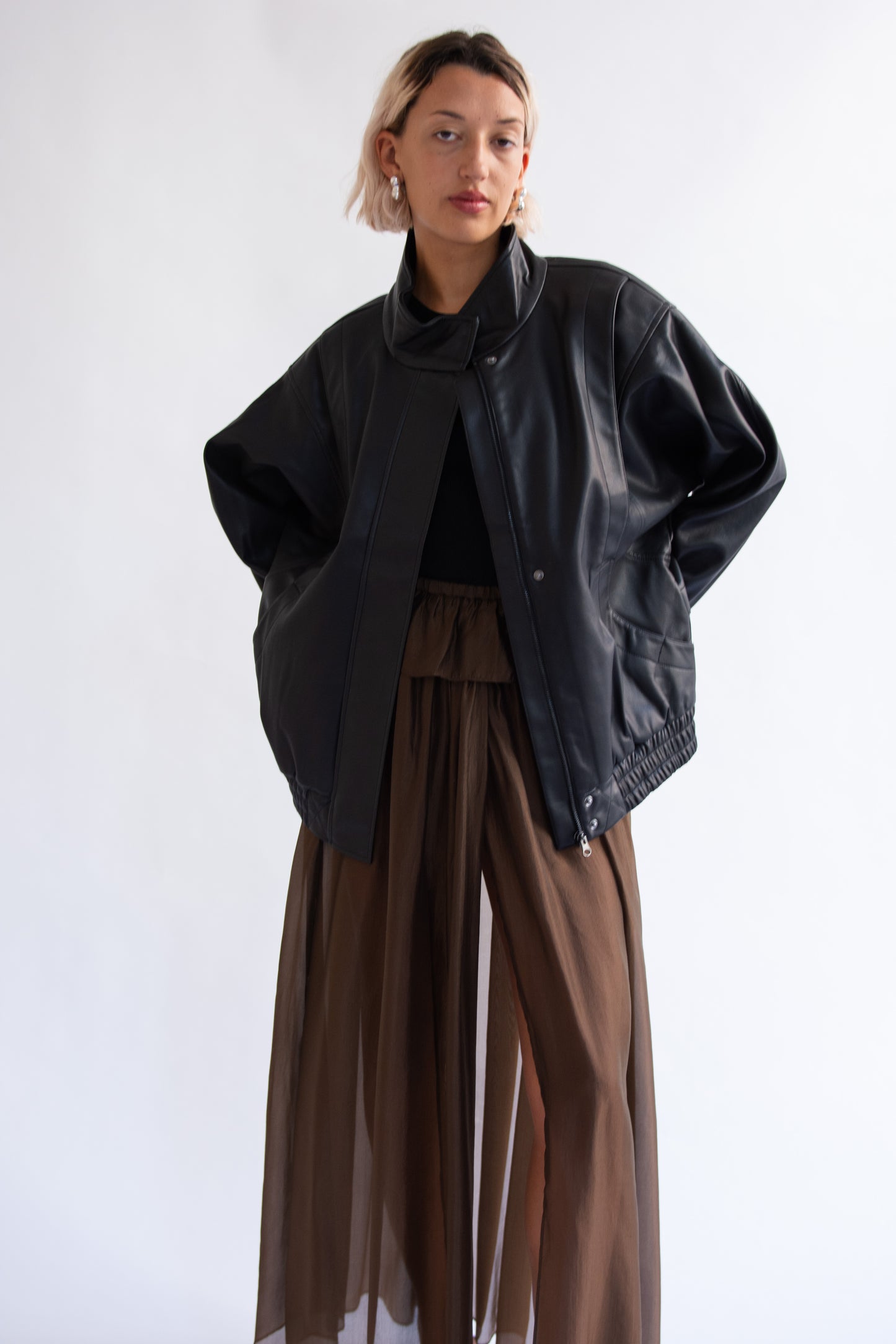THE GARMENT, Brooklyn Panel Jacket, Black