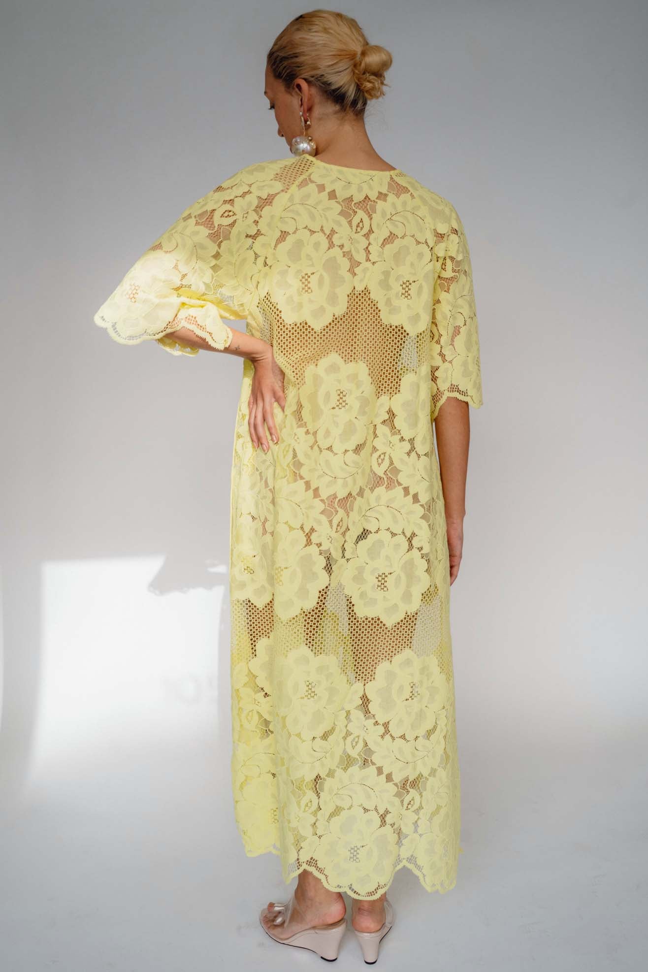 MR. LARKIN, Lola Dress, Lemon
