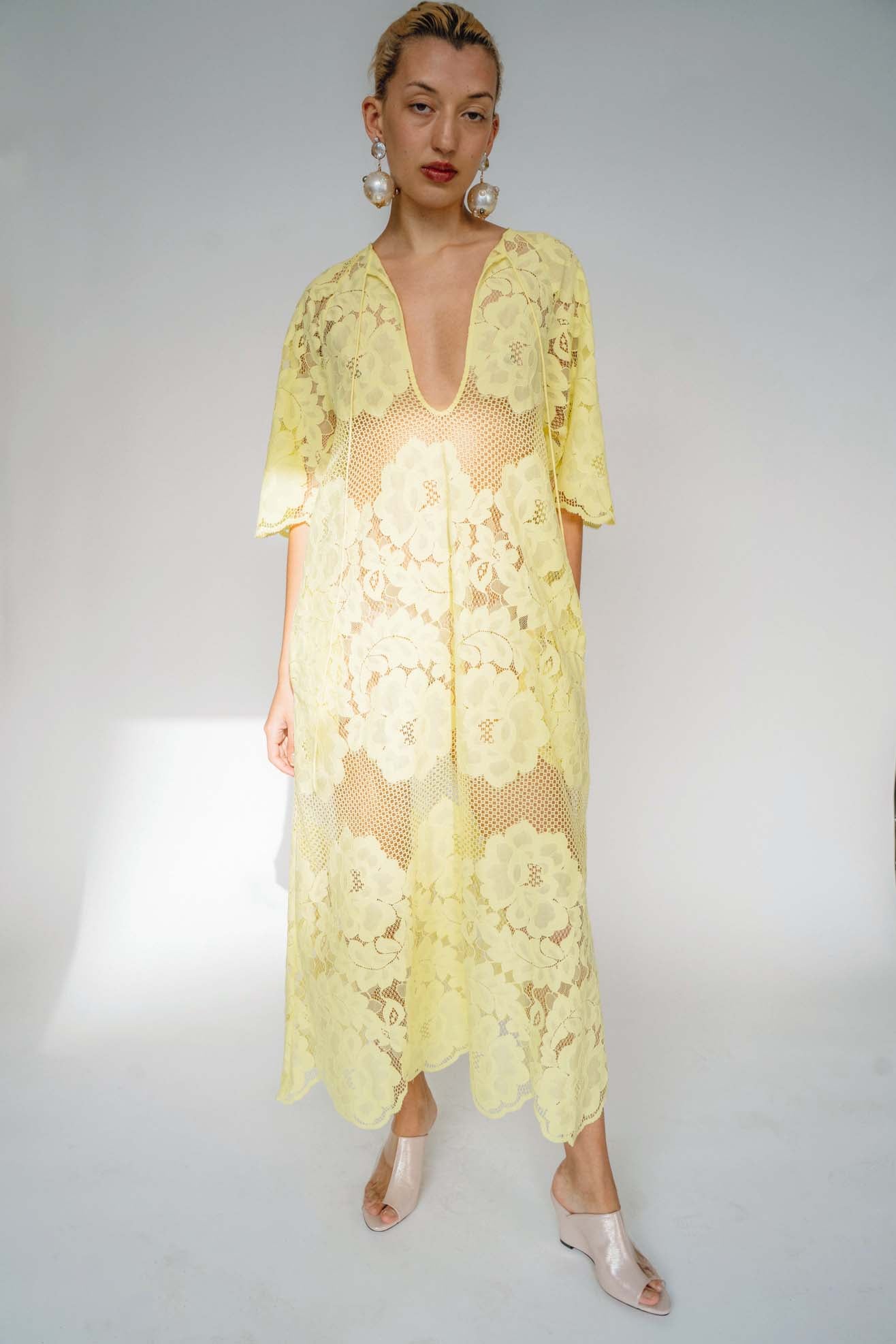 MR. LARKIN, Lola Dress, Lemon