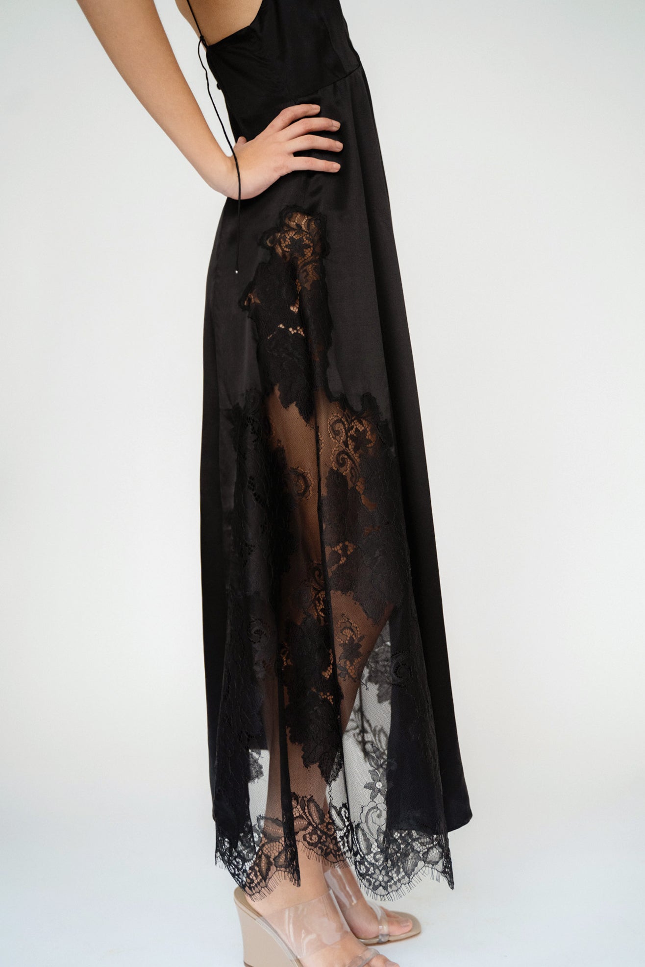 MR. LARKIN, Margot Dress, Black