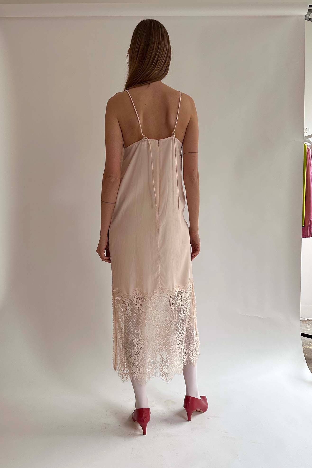 MR. LARKIN, Merci Slip Dress, Pale Peached
