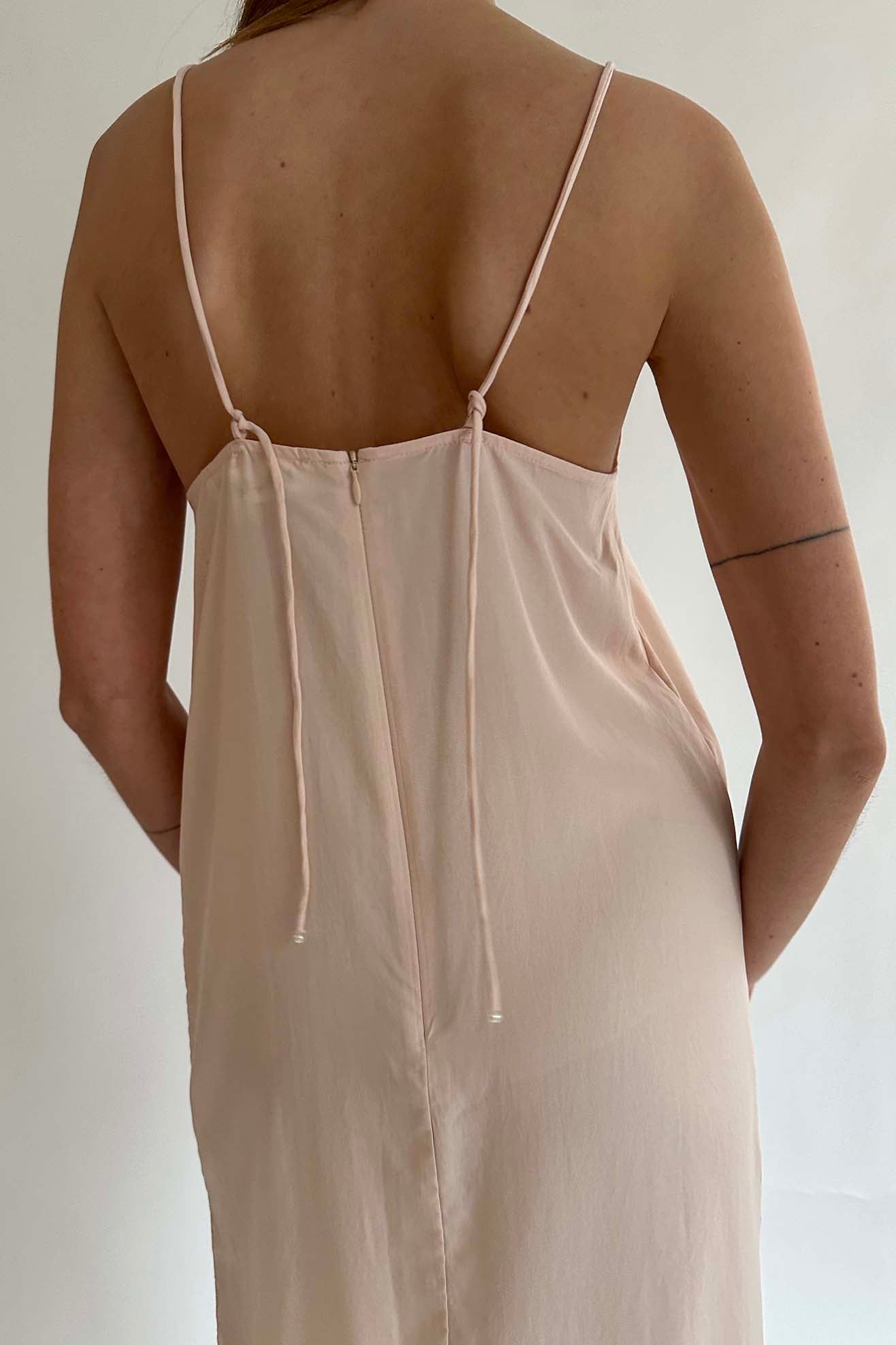 MR. LARKIN, Merci Slip Dress, Pale Peached