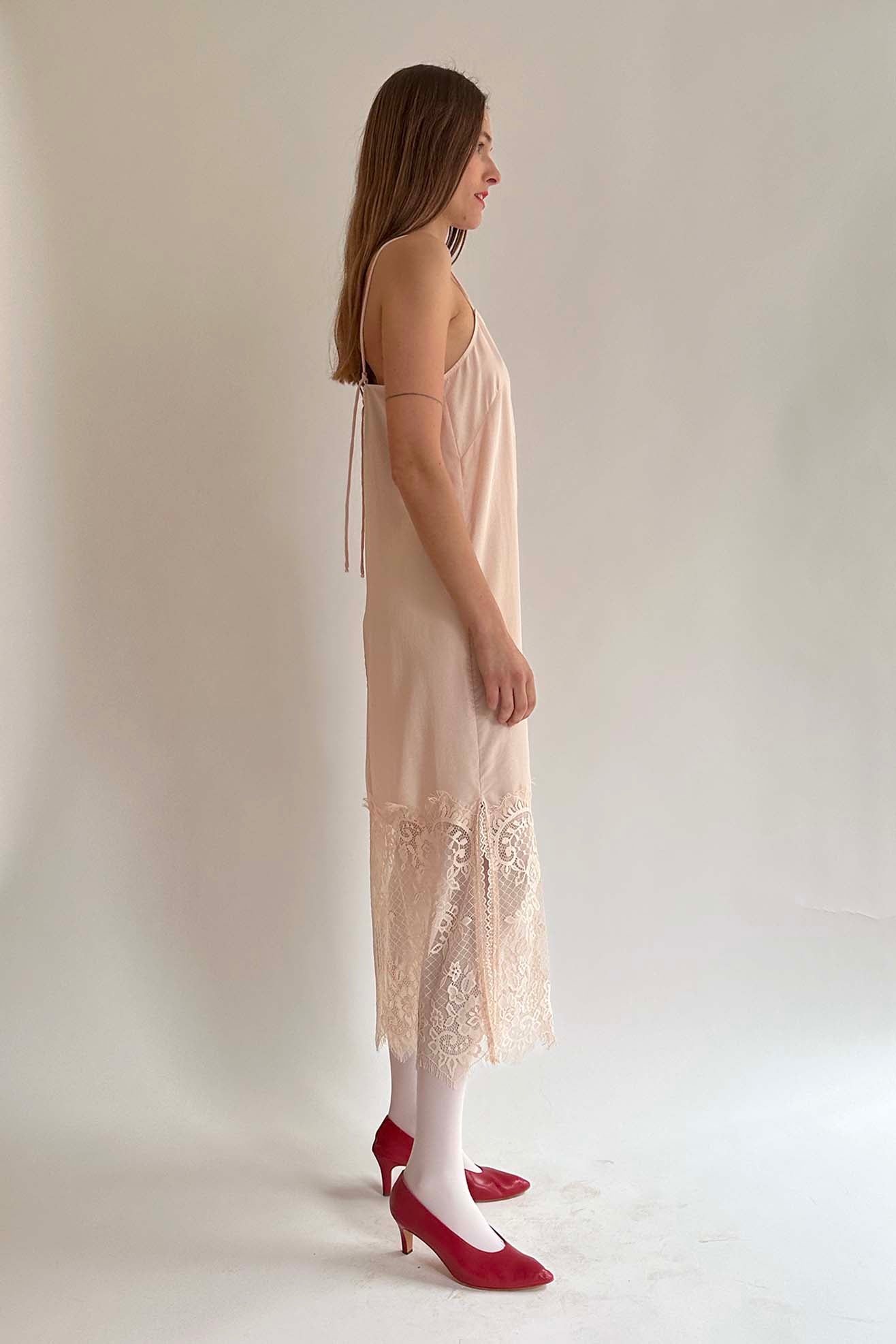 MR. LARKIN, Merci Slip Dress, Pale Peached