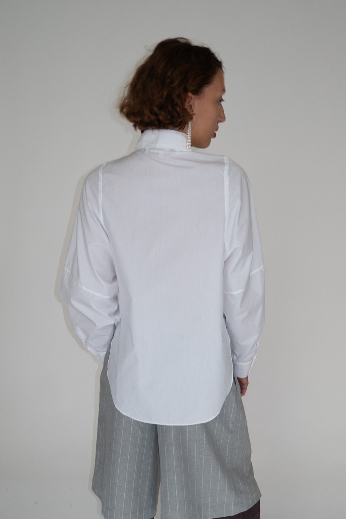MR. LARKIN, Roberta Vest Shirt, Brilliant White