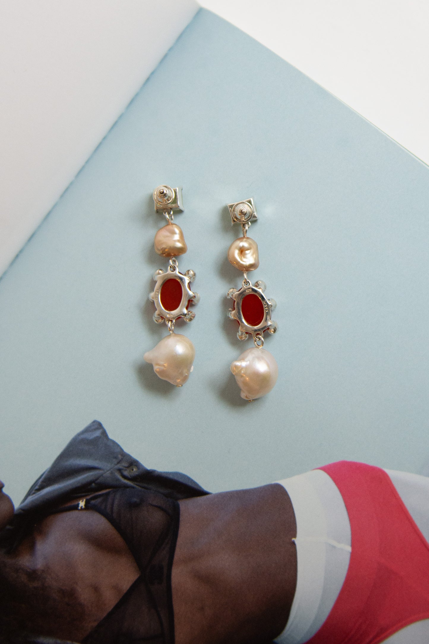 FARIS, Dotto Gem Potion Drops, Silver/Lemon Topaz/Carnelian