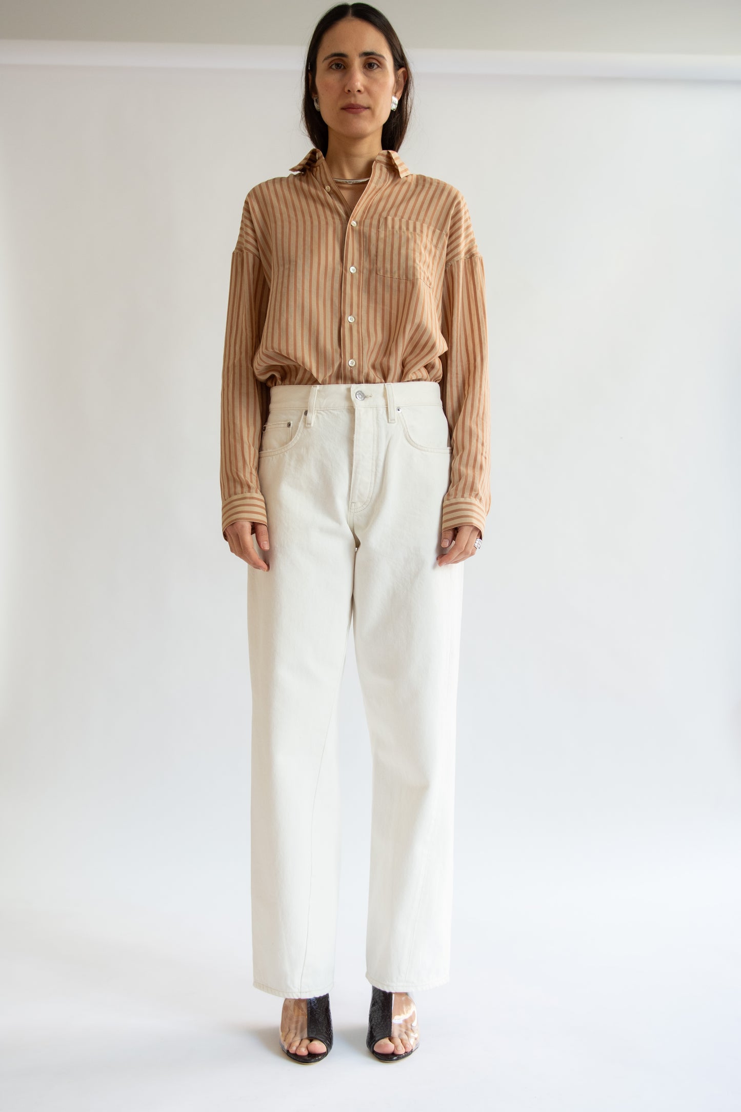 SUNFLOWER, Stable Shirt, Brown Stripe