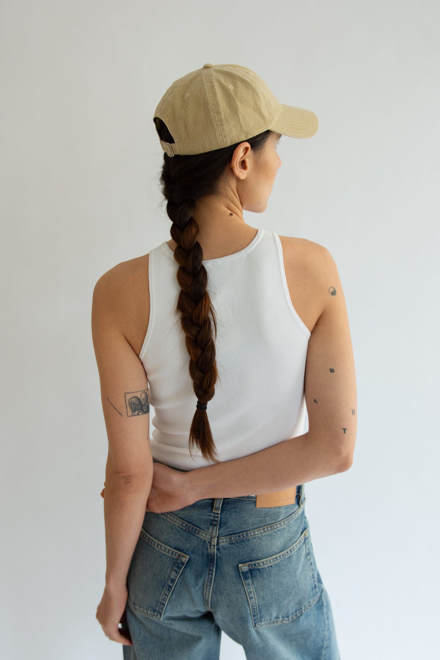 Sunflower, Logo dad cap washed twill, Sand
