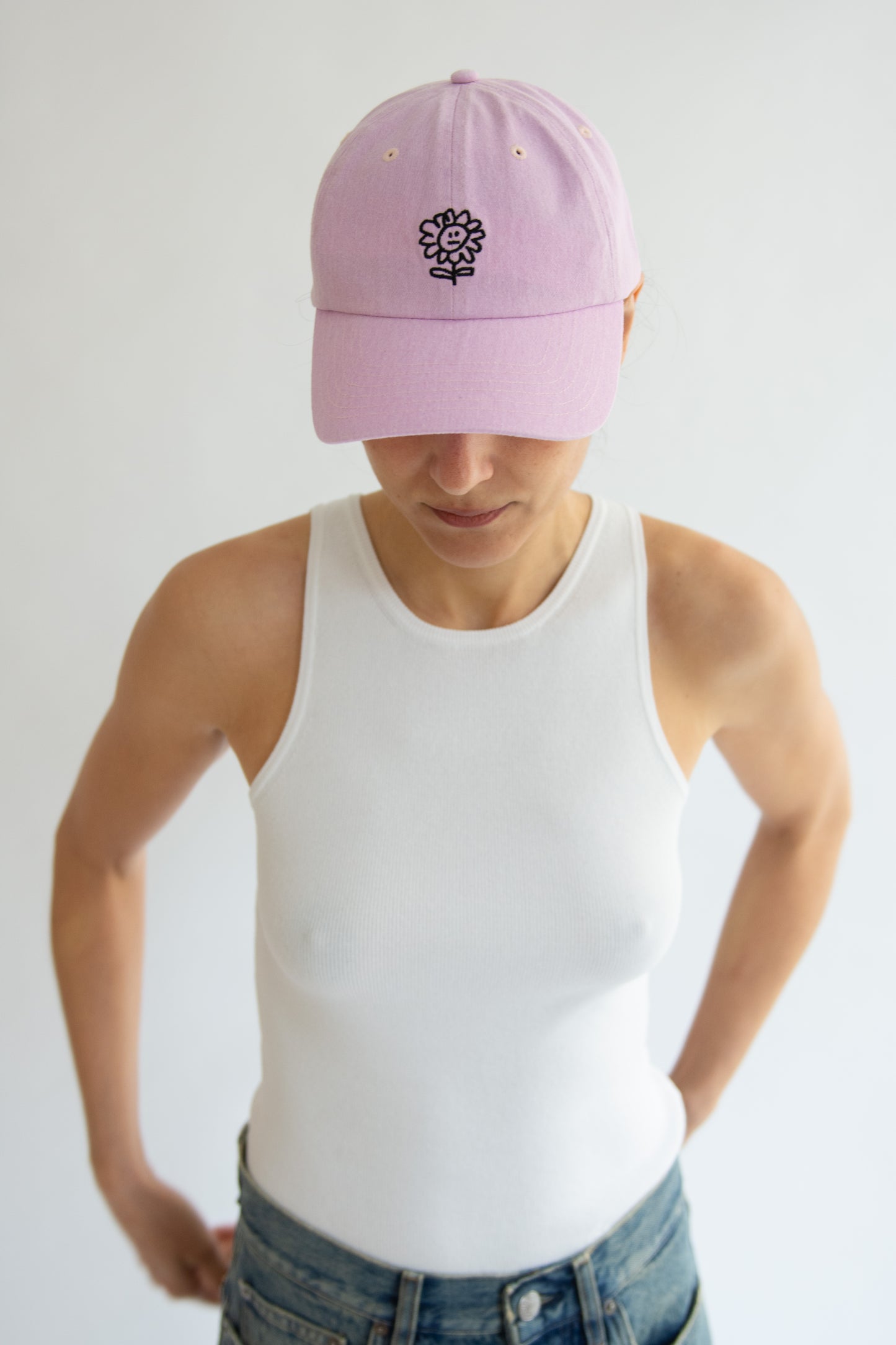 Sunflower, Logo dad cap washed twill, Pink