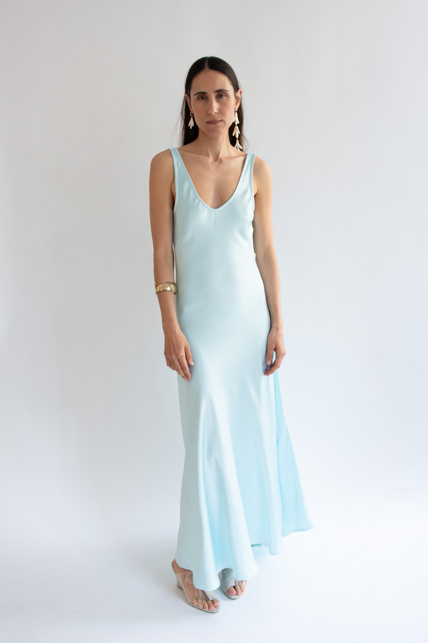 MR. LARKIN, Lee Slip Dress, Artic