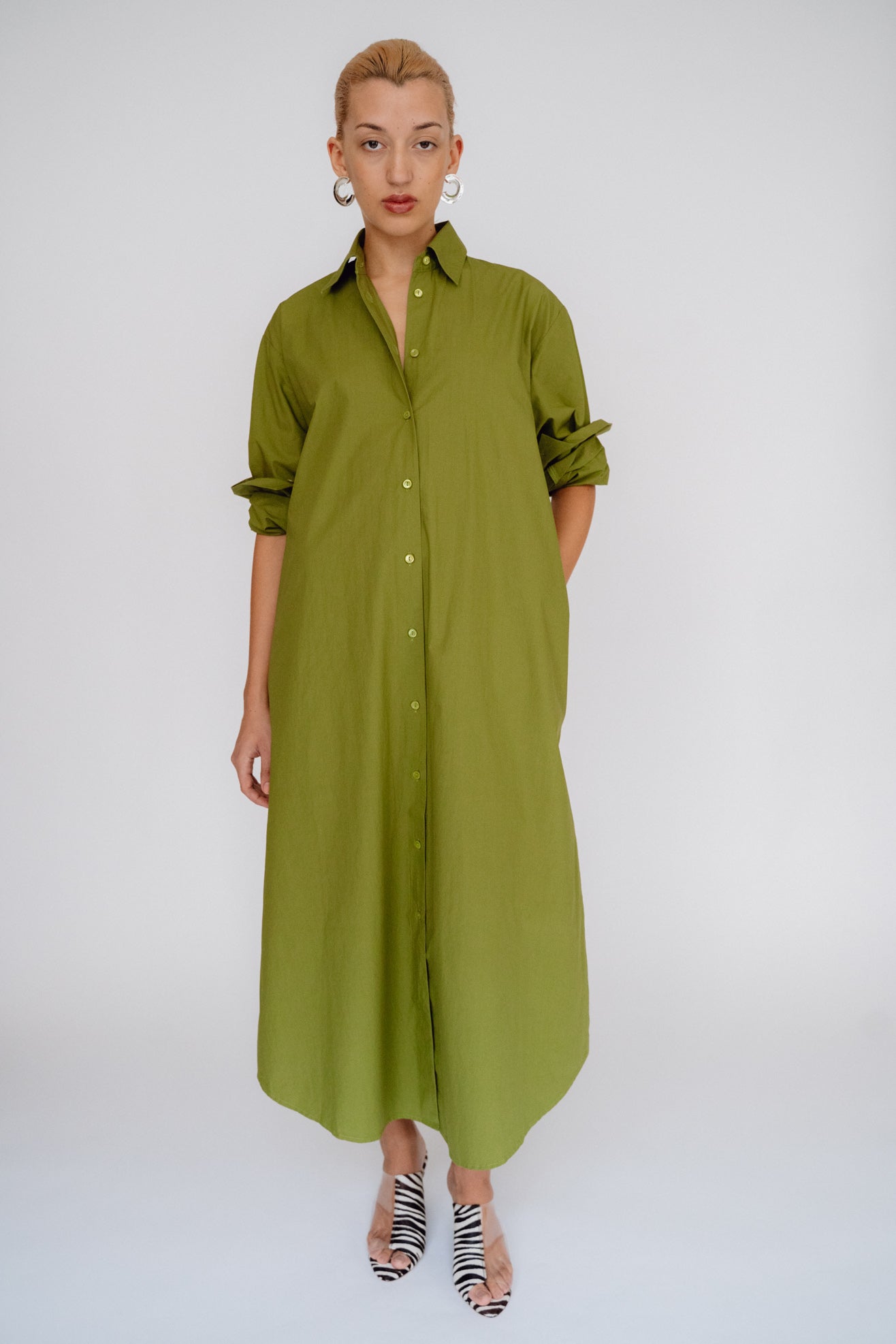 MR LARKIN, Nora Dress, Olive