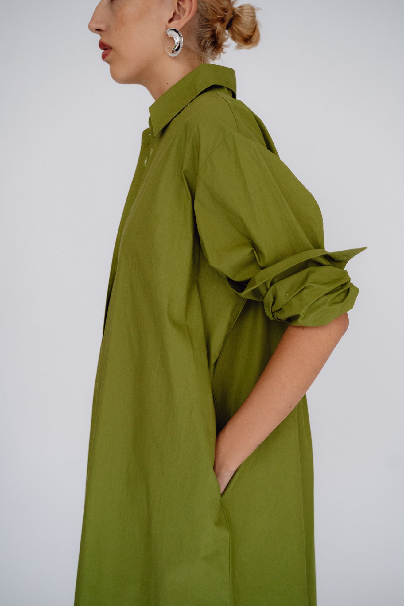MR LARKIN, Nora Dress, Olive