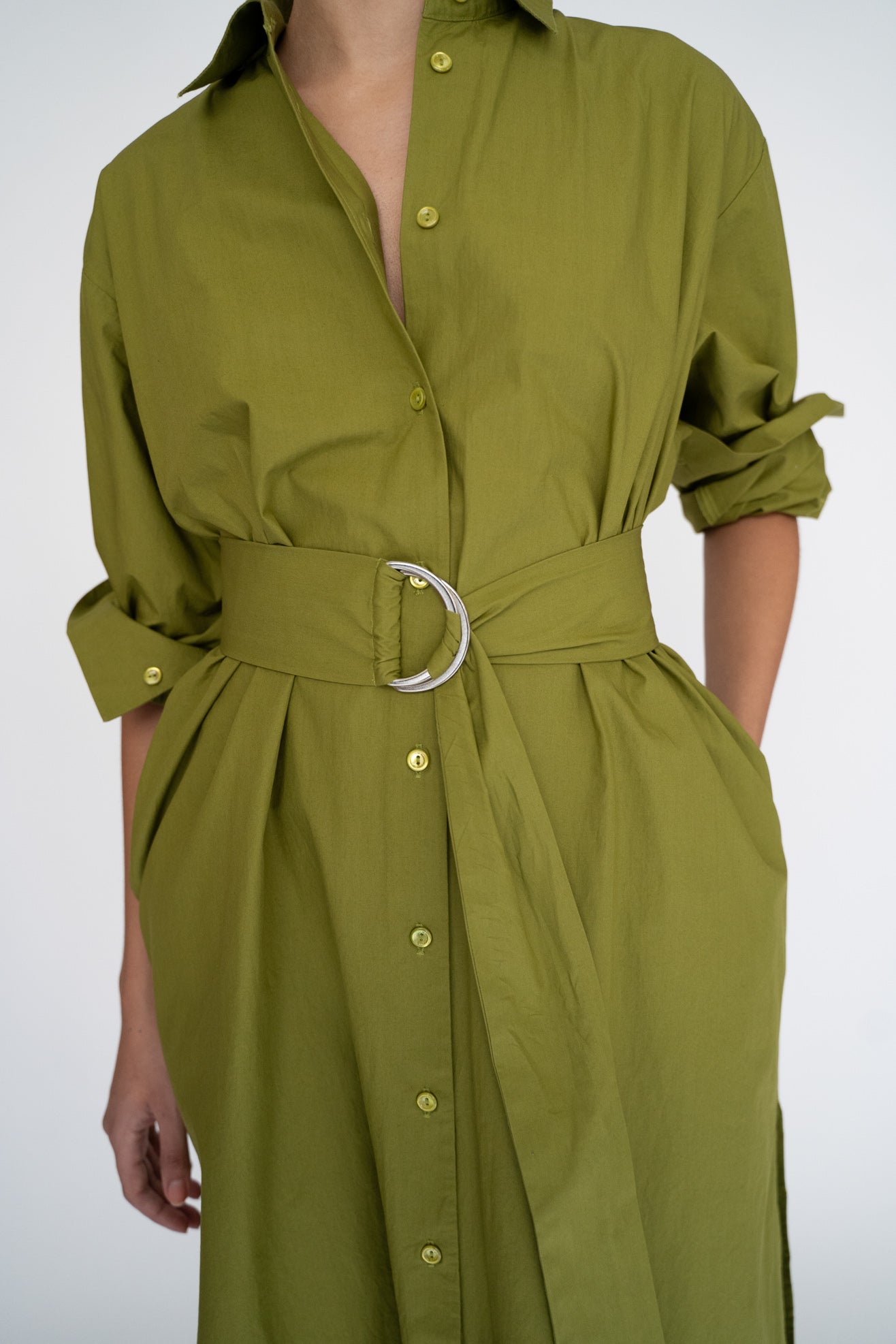 MR LARKIN, Nora Dress, Olive