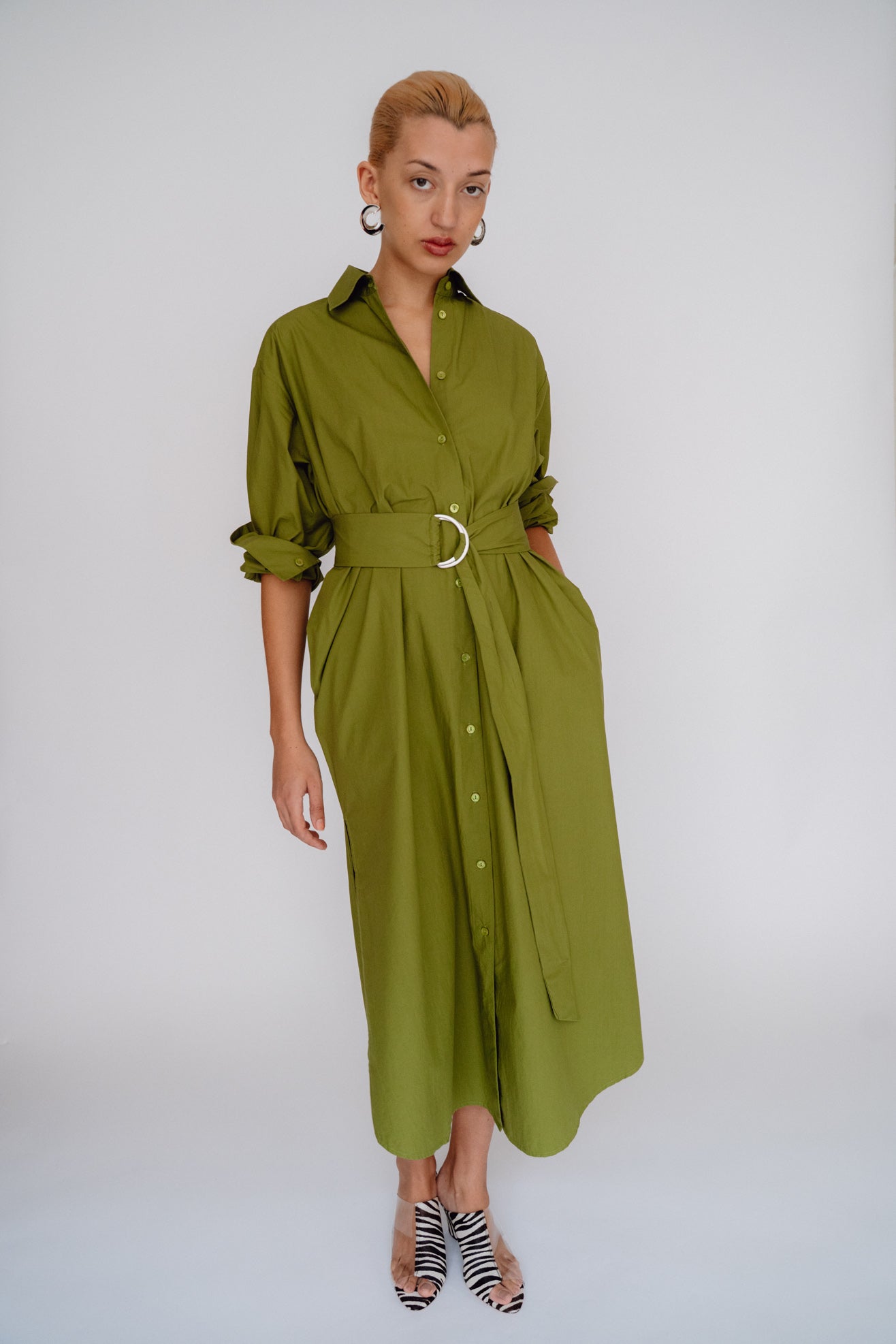 MR LARKIN, Nora Dress, Olive